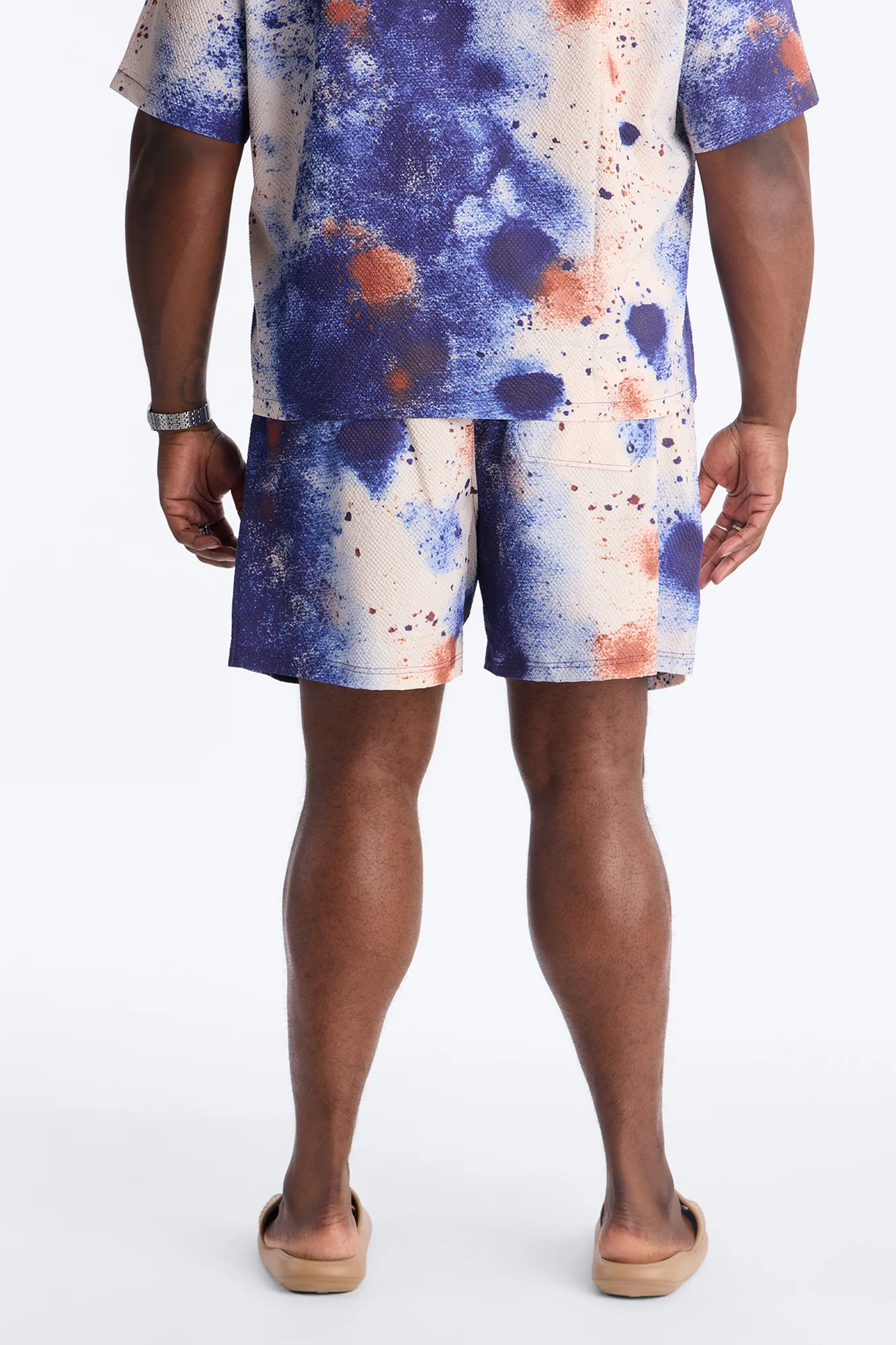 Oxide Seersucker Swim Trunk 6″ - Multi Color - Image 8