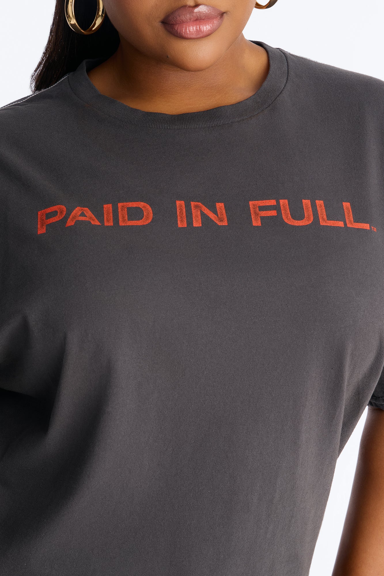 Paid In Full Paint Splatter TShirt - Black Wash - Image 7