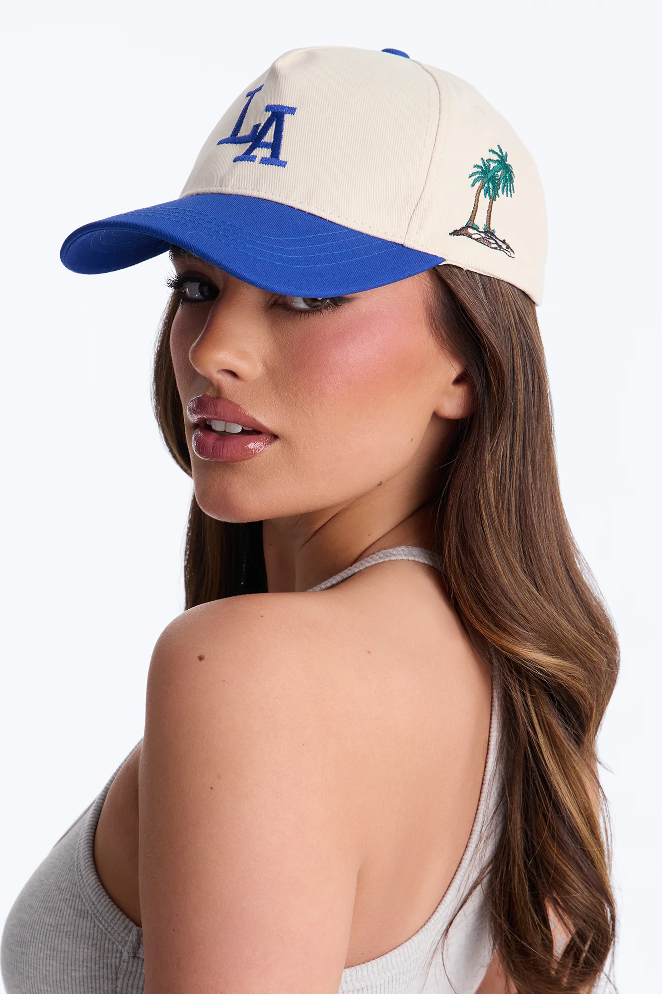 Palms And Sunshine LA Baseball Hat - Blue/combo - Image 2