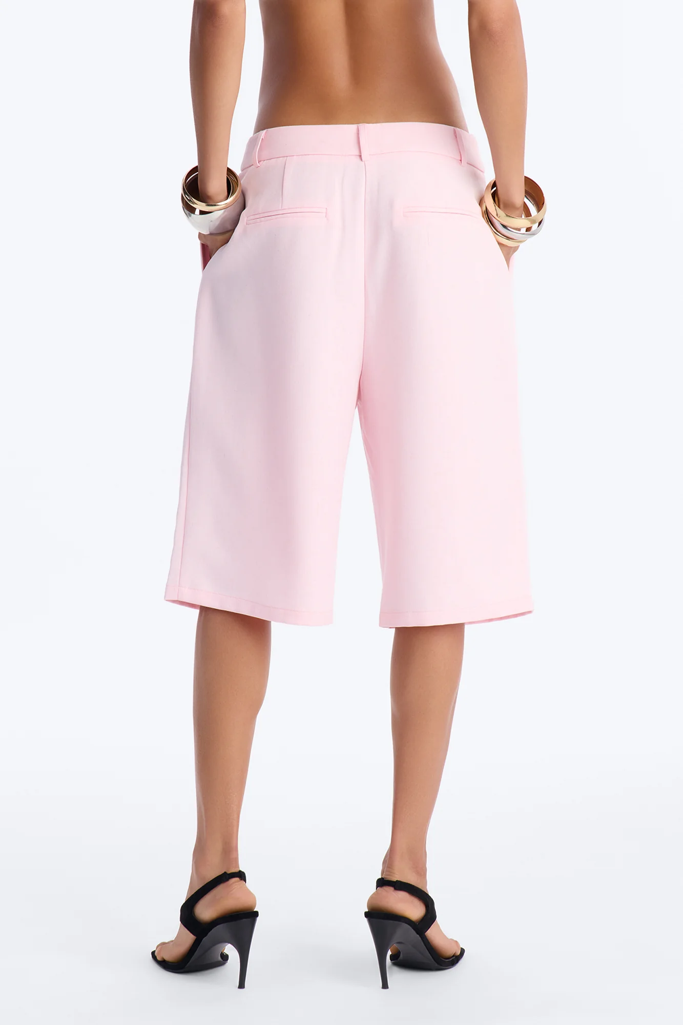 Paloma Linen Bermuda Short - Light Pink - Image 3