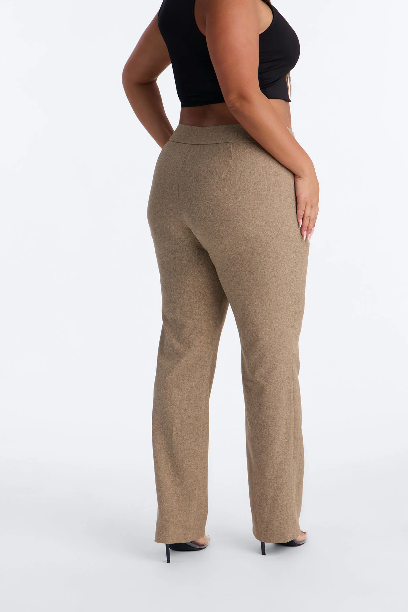 Panthere Low Rise Straight Leg Trouser - Caffe - Image 6