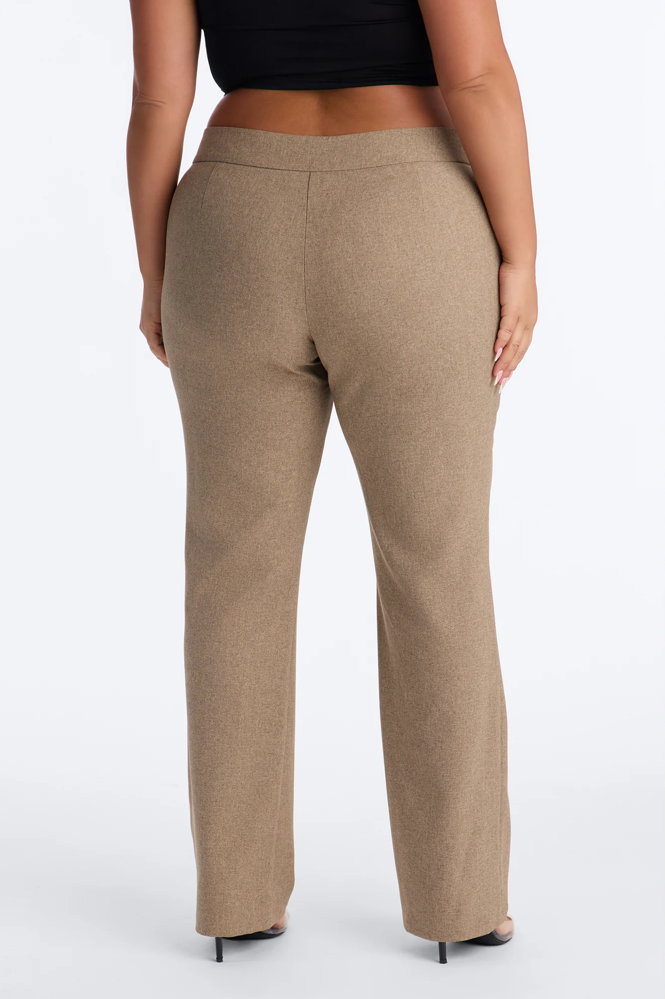 Panthere Low Rise Straight Leg Trouser - Caffe - Image 7
