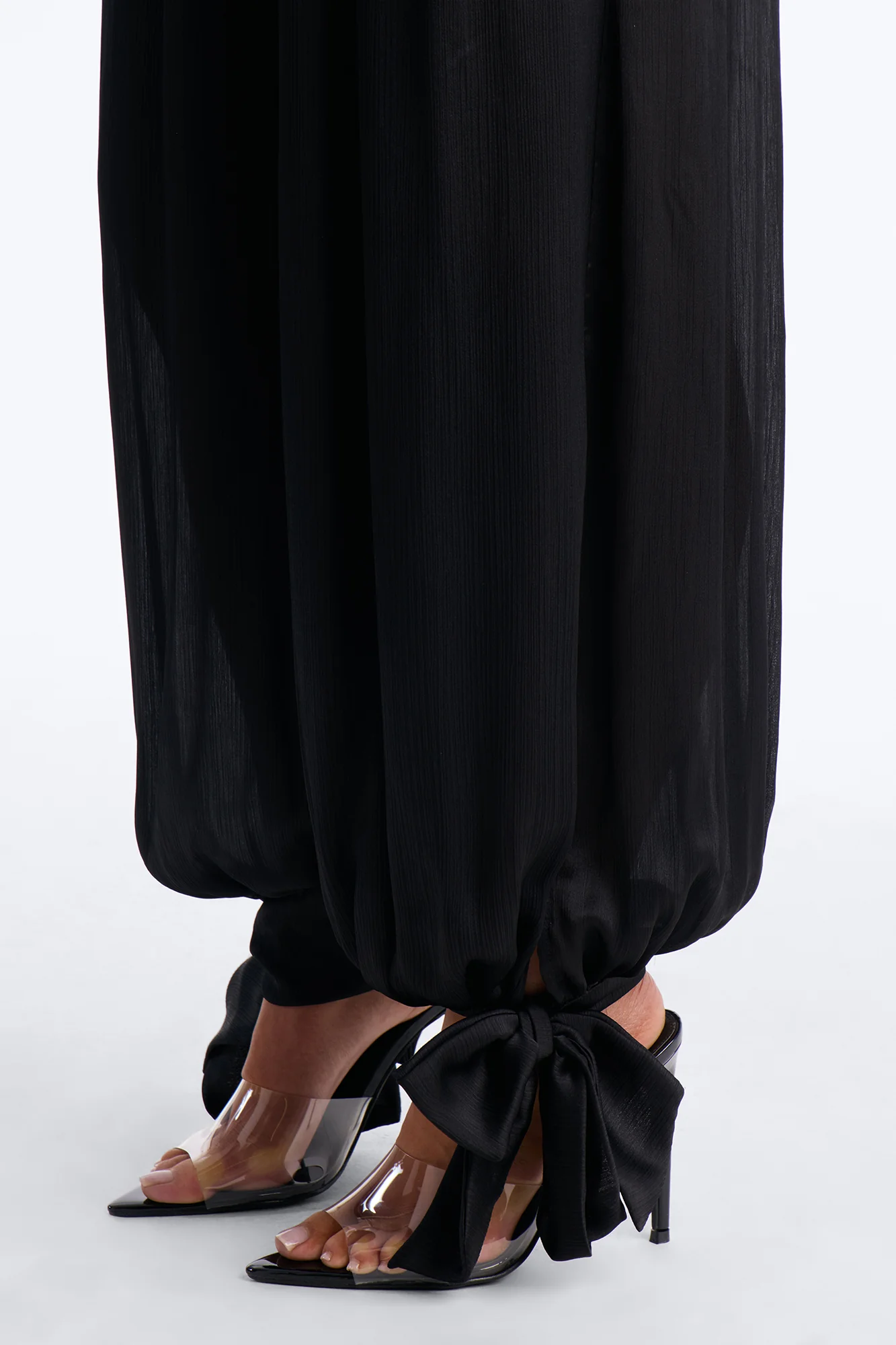 Paola Halter Balloon Pant Set - Black - Image 4