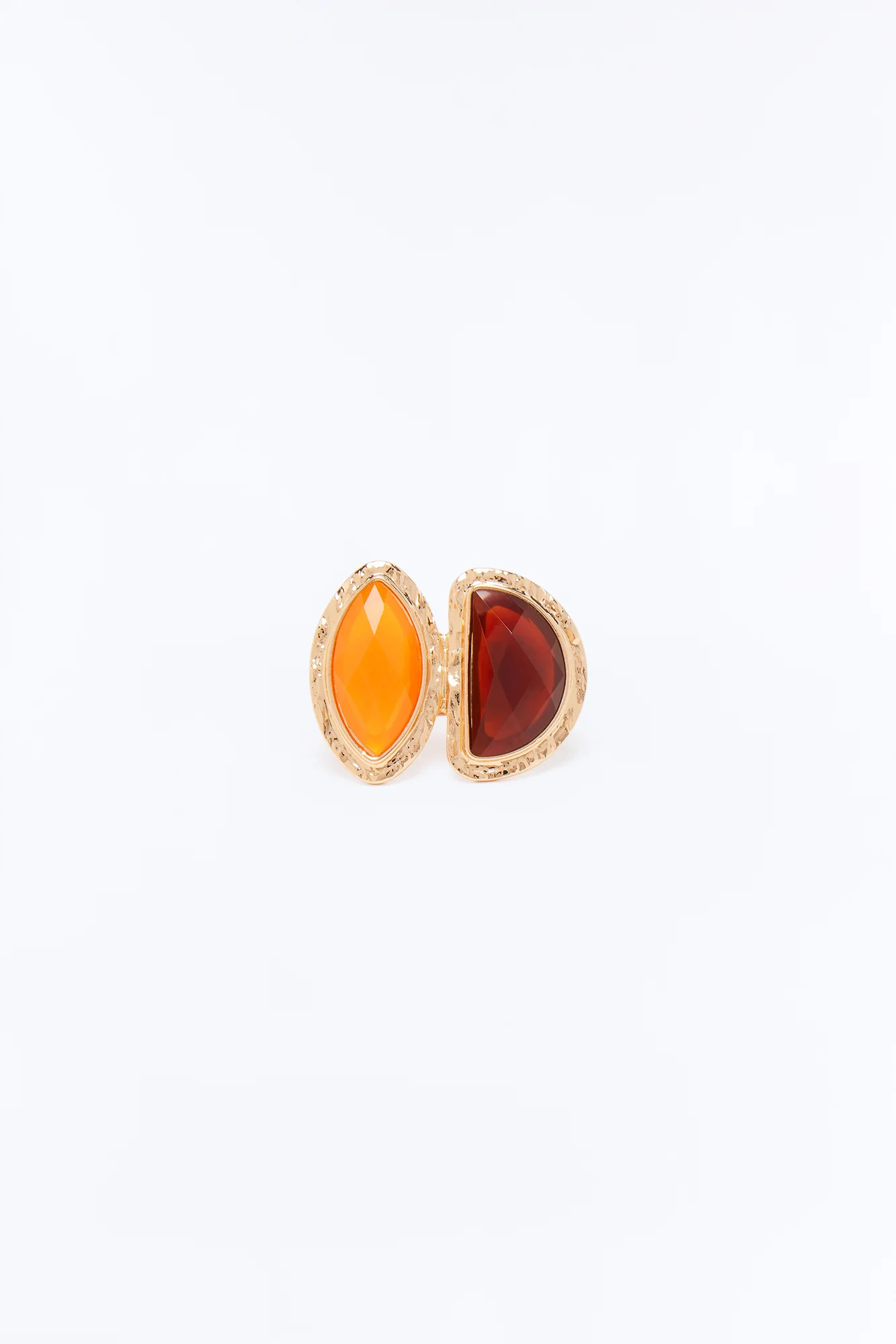 Paradise Is Waiting Statement Ring - Gold/Brown - Image 3