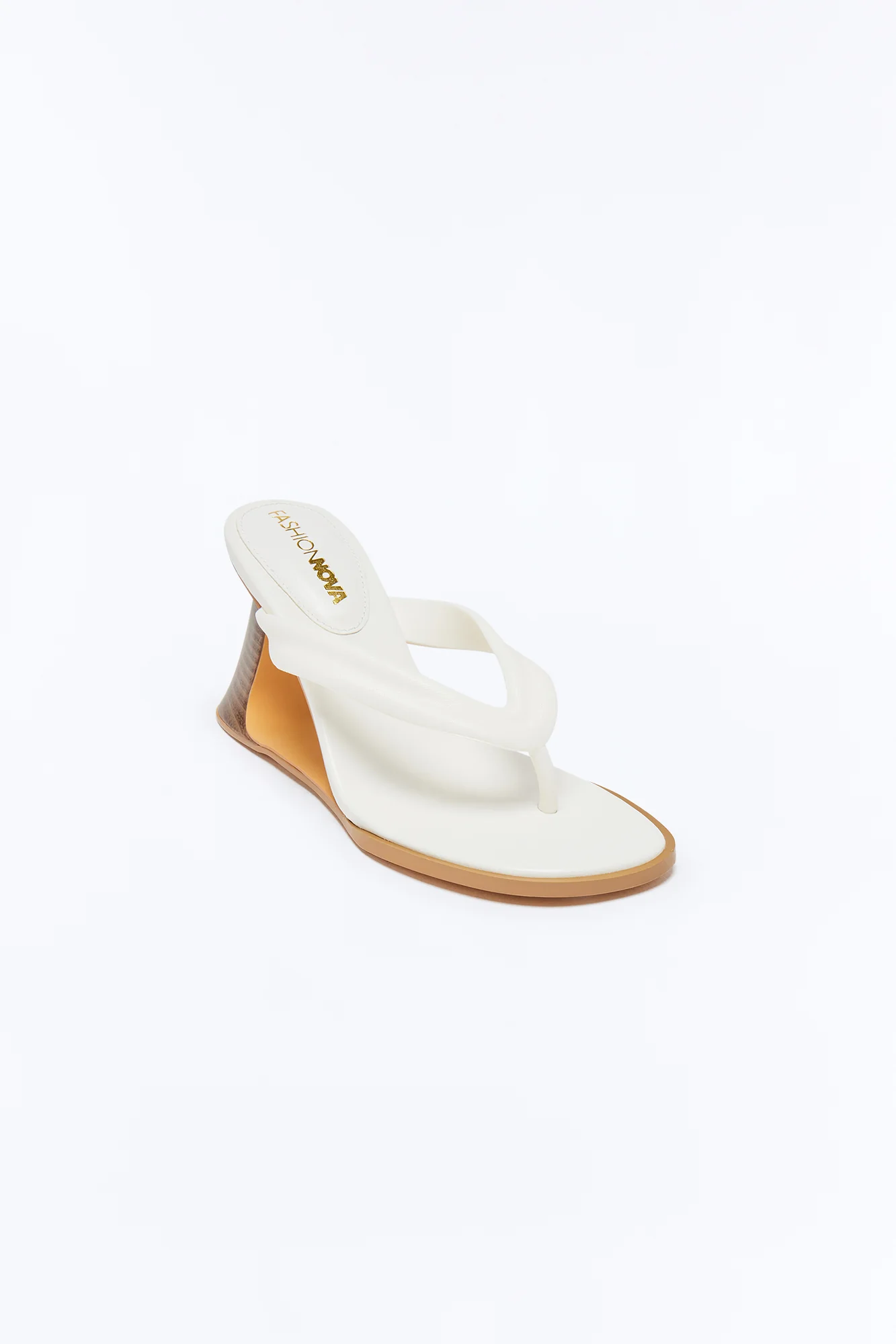 Paros Thong Wedges - White - Image 2