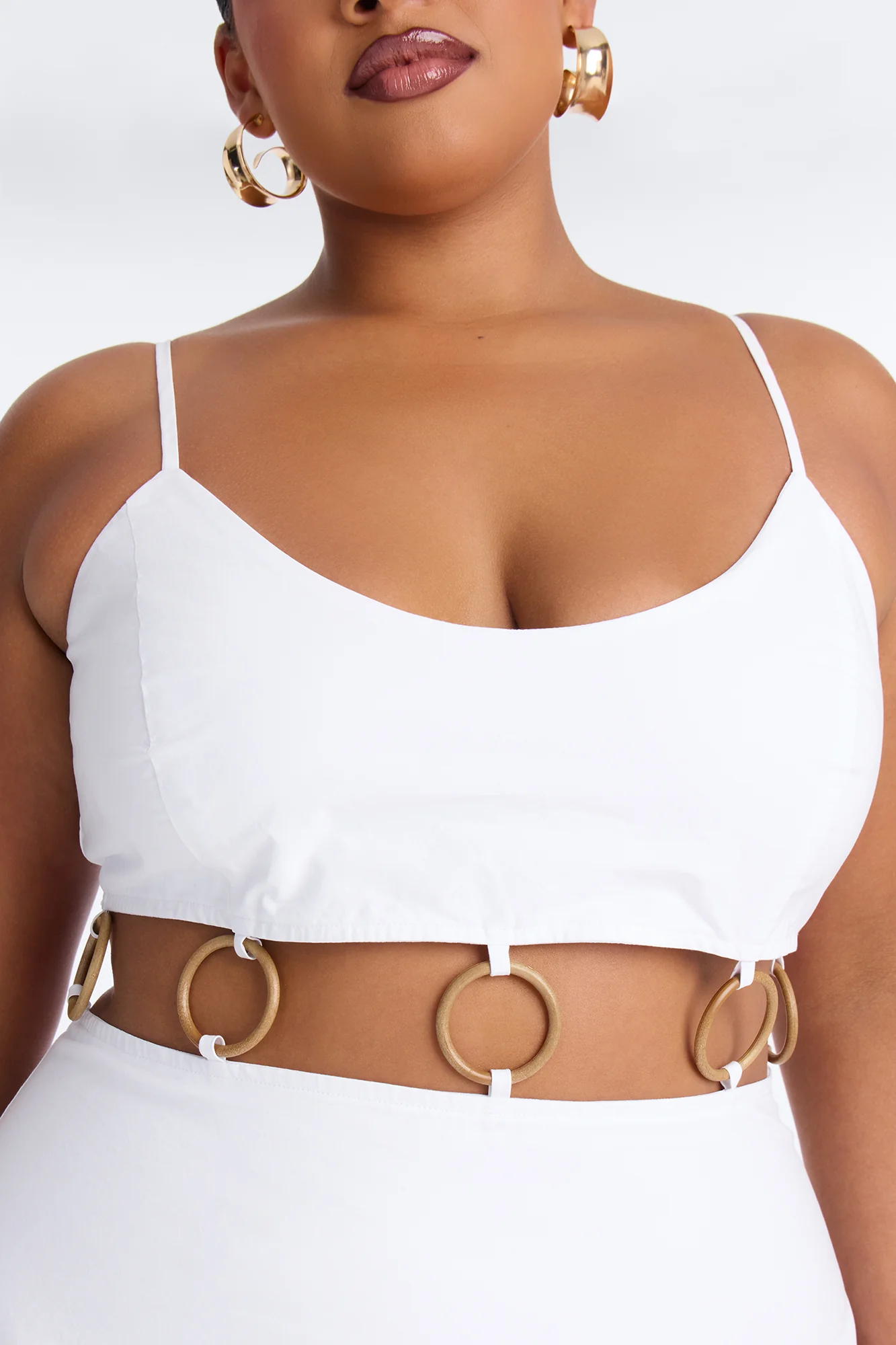 Paulina Poplin Maxi Dress - White - Image 7