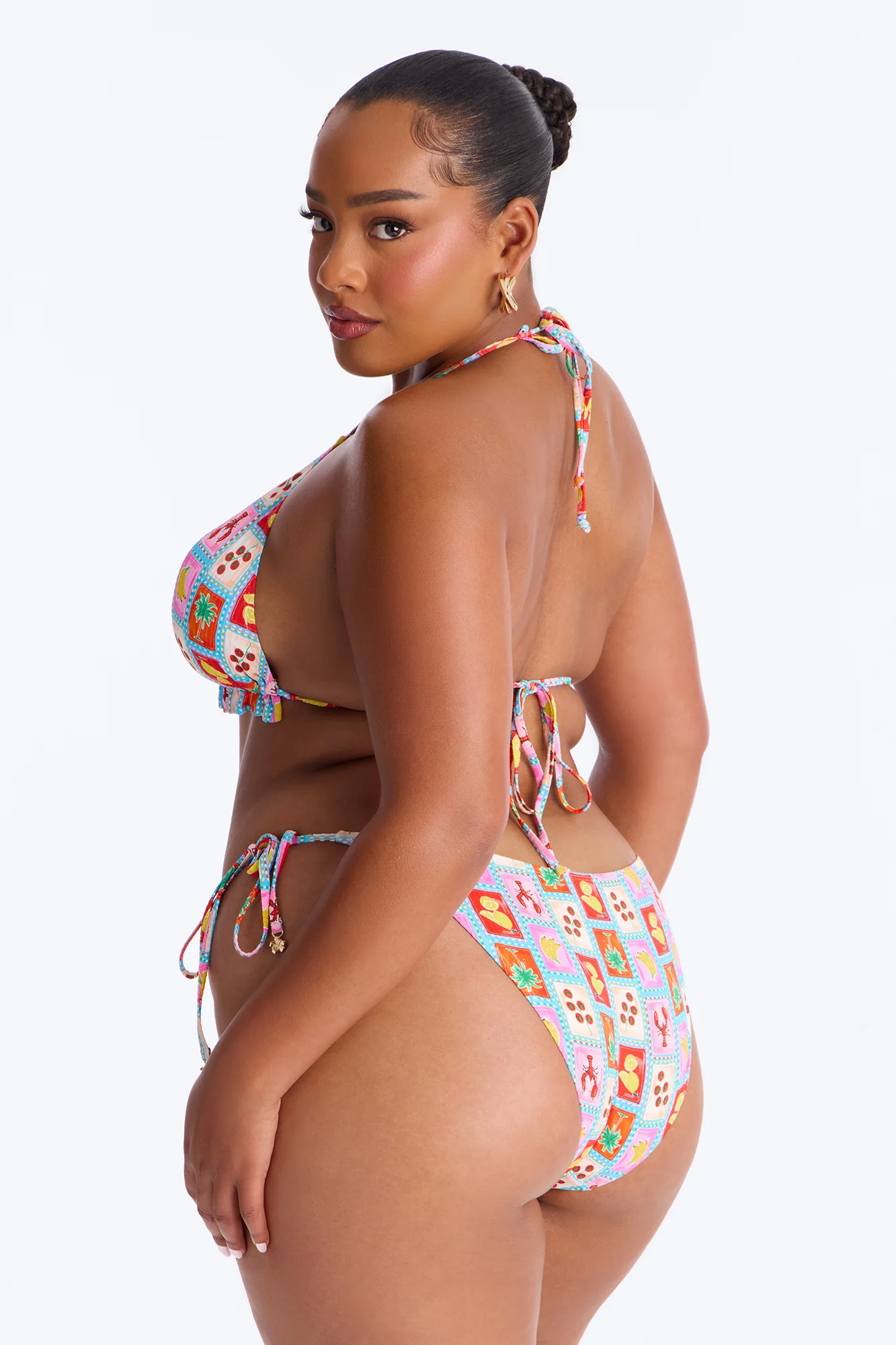 Peachy Keen 3 Piece Bikini & Mini Skirt Set - Pink/combo - Image 11