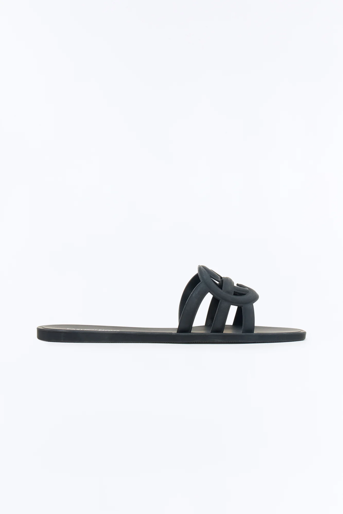 Peachy Slip On Sandals - Black