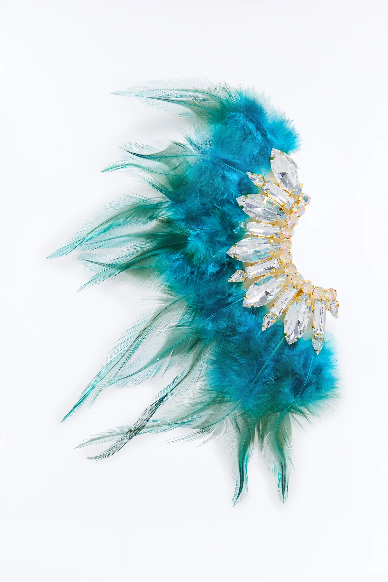 Peacock Princess Ear Cuff - Blue - Image 3
