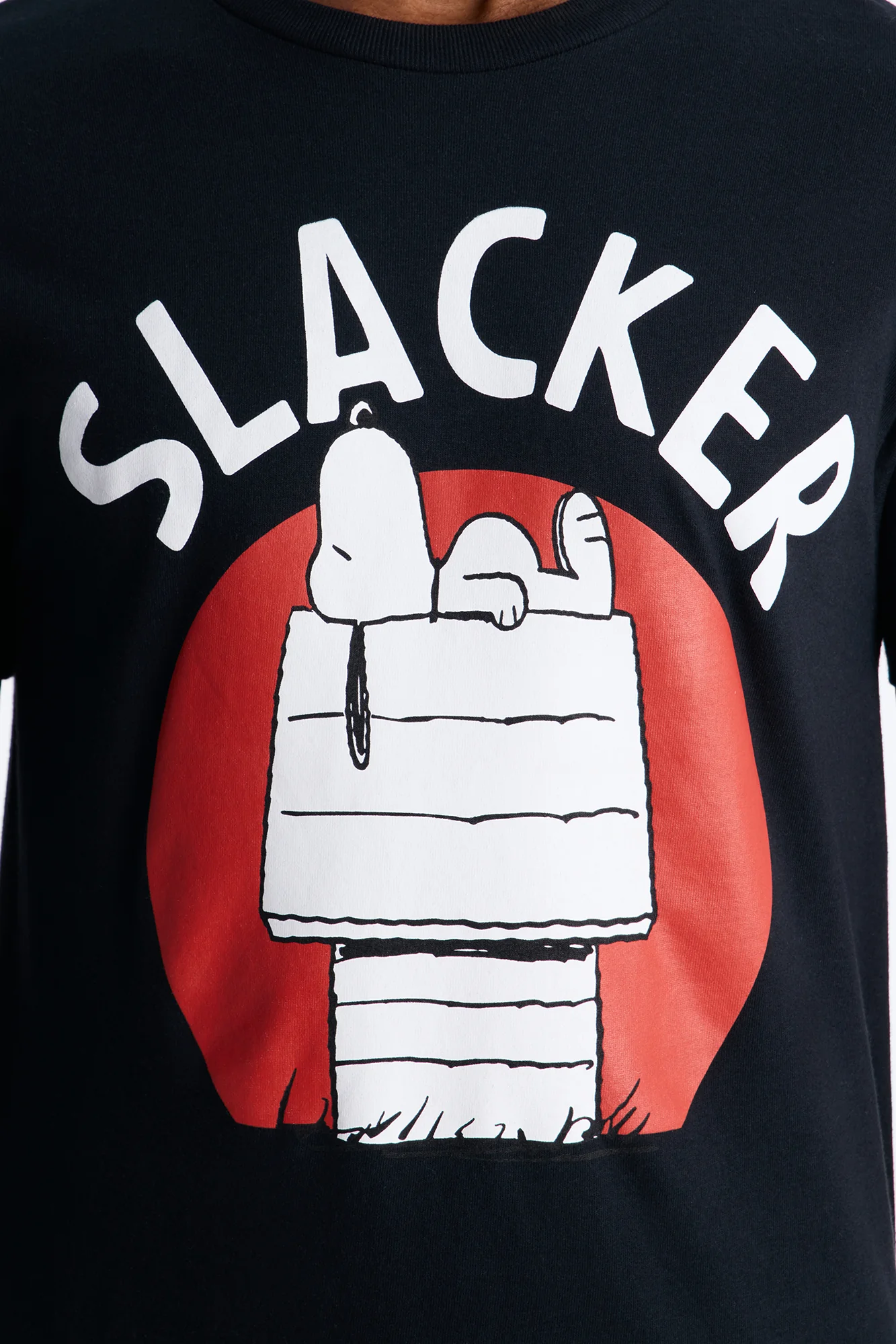 Peanuts Snoopy Slacker Short Sleeve Tee - Black - Image 3