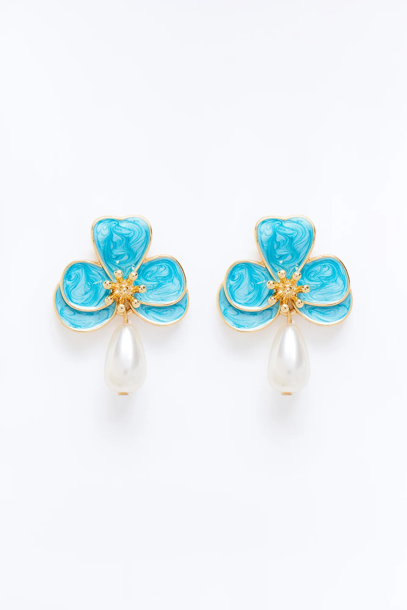 Pearlita Earrings - Blue - Image 3