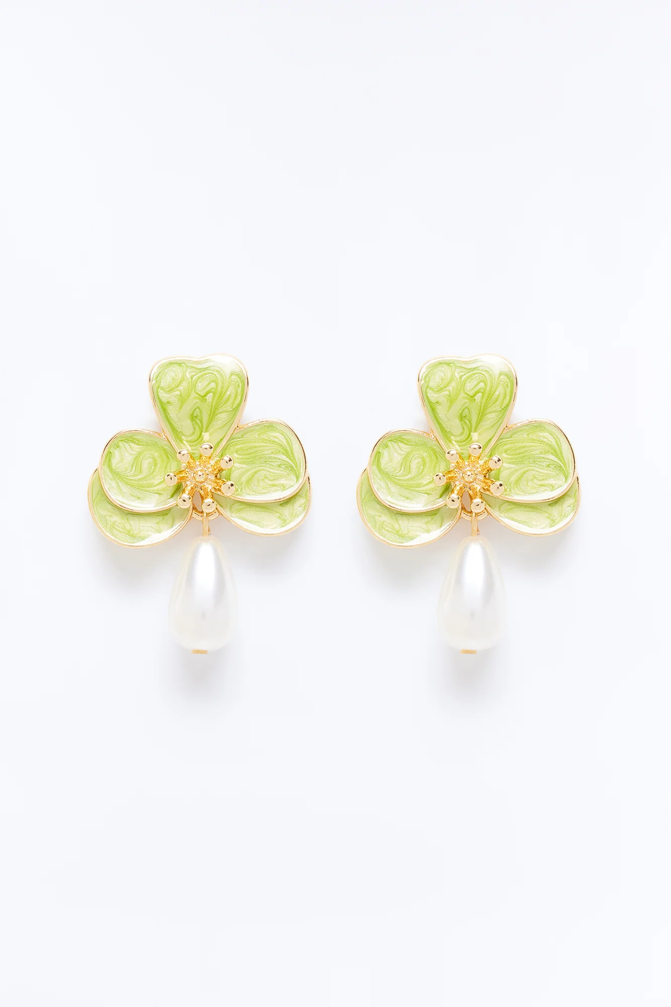 Pearlita Earrings - Green - Image 3