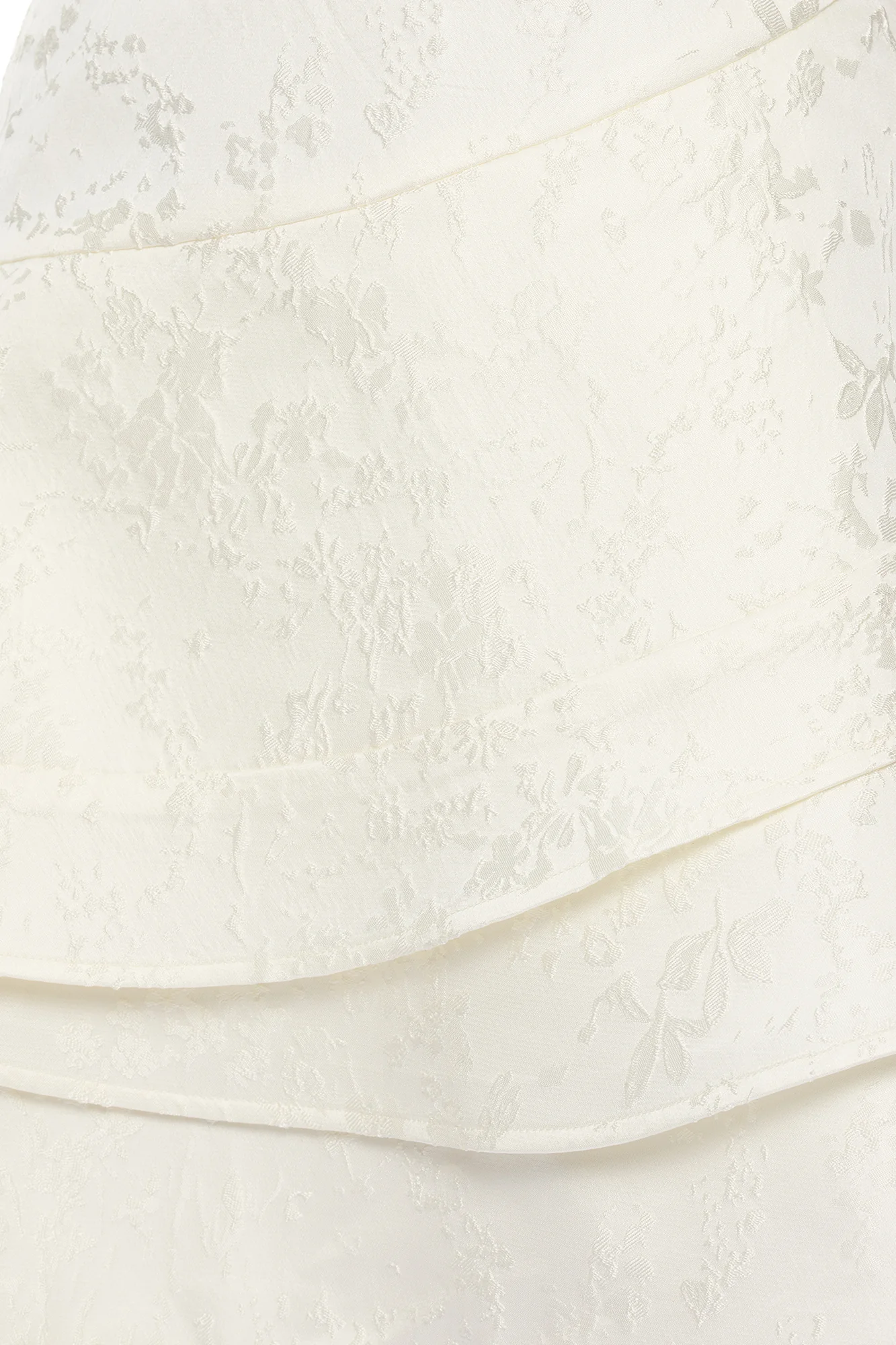 Penelope Jacquard Mini Dress - Off White - Image 3
