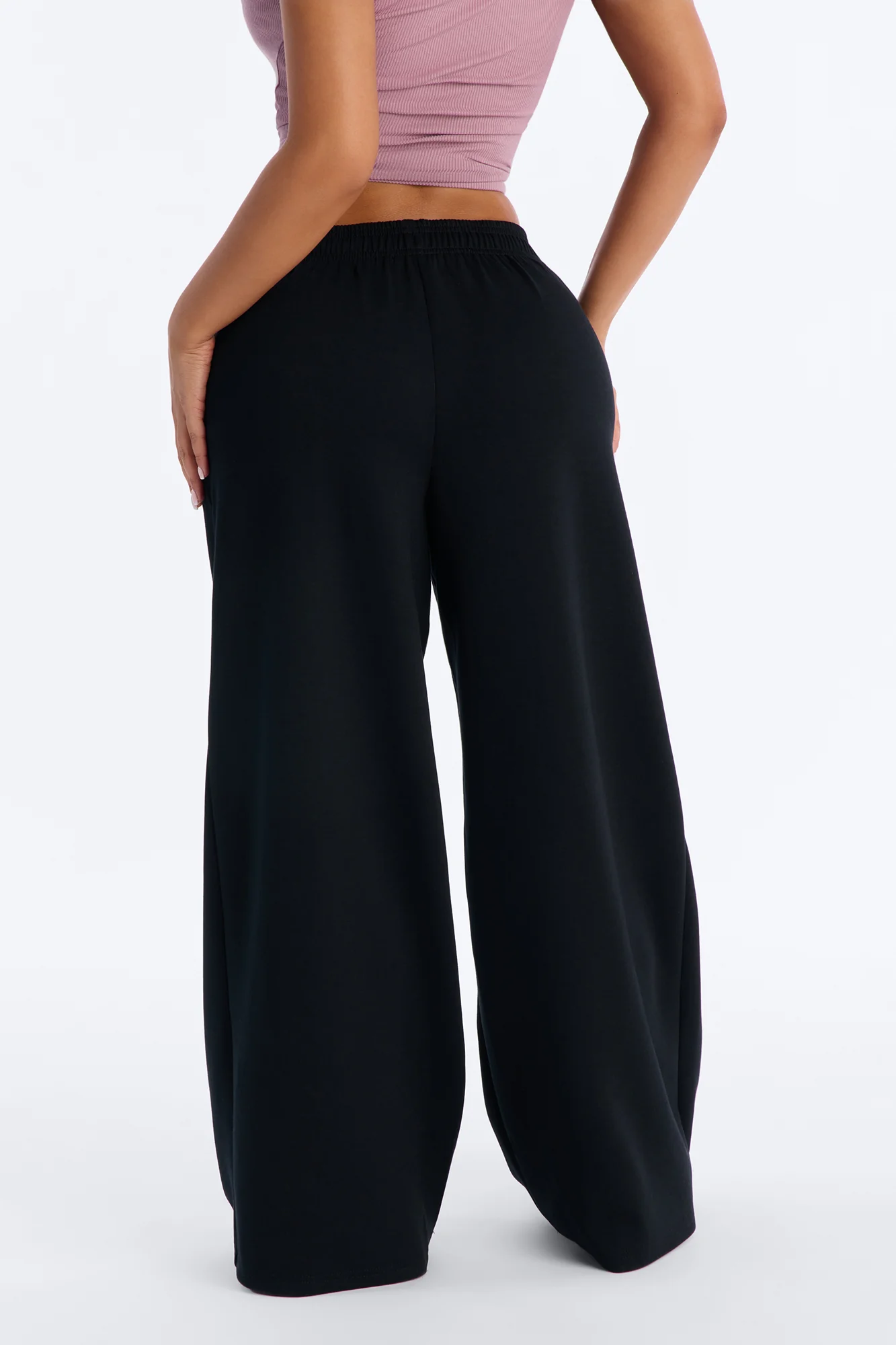 Petite Time To Chill Lounge Pant - Black - Image 3