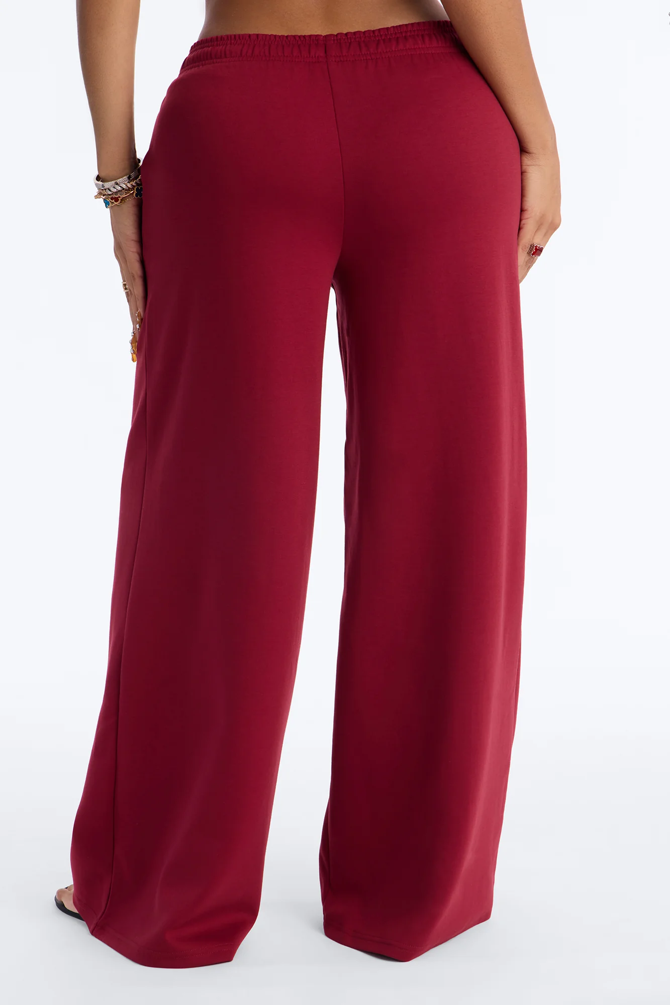 Petite Time To Chill Lounge Pant - Wine - Image 3