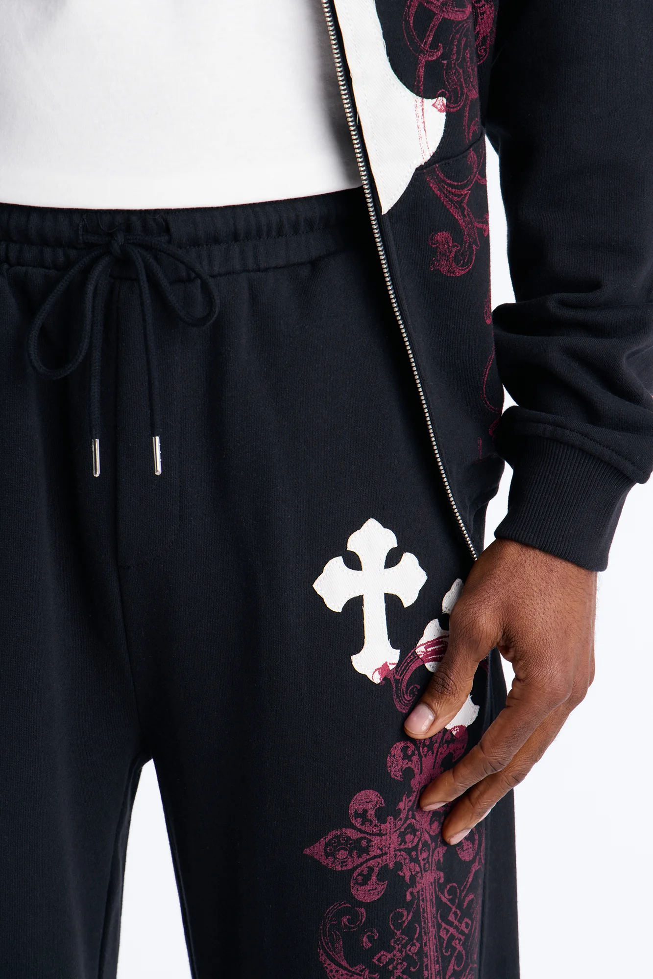 Pick Up Your Cross Patch Sweatpants - Black - Image 3