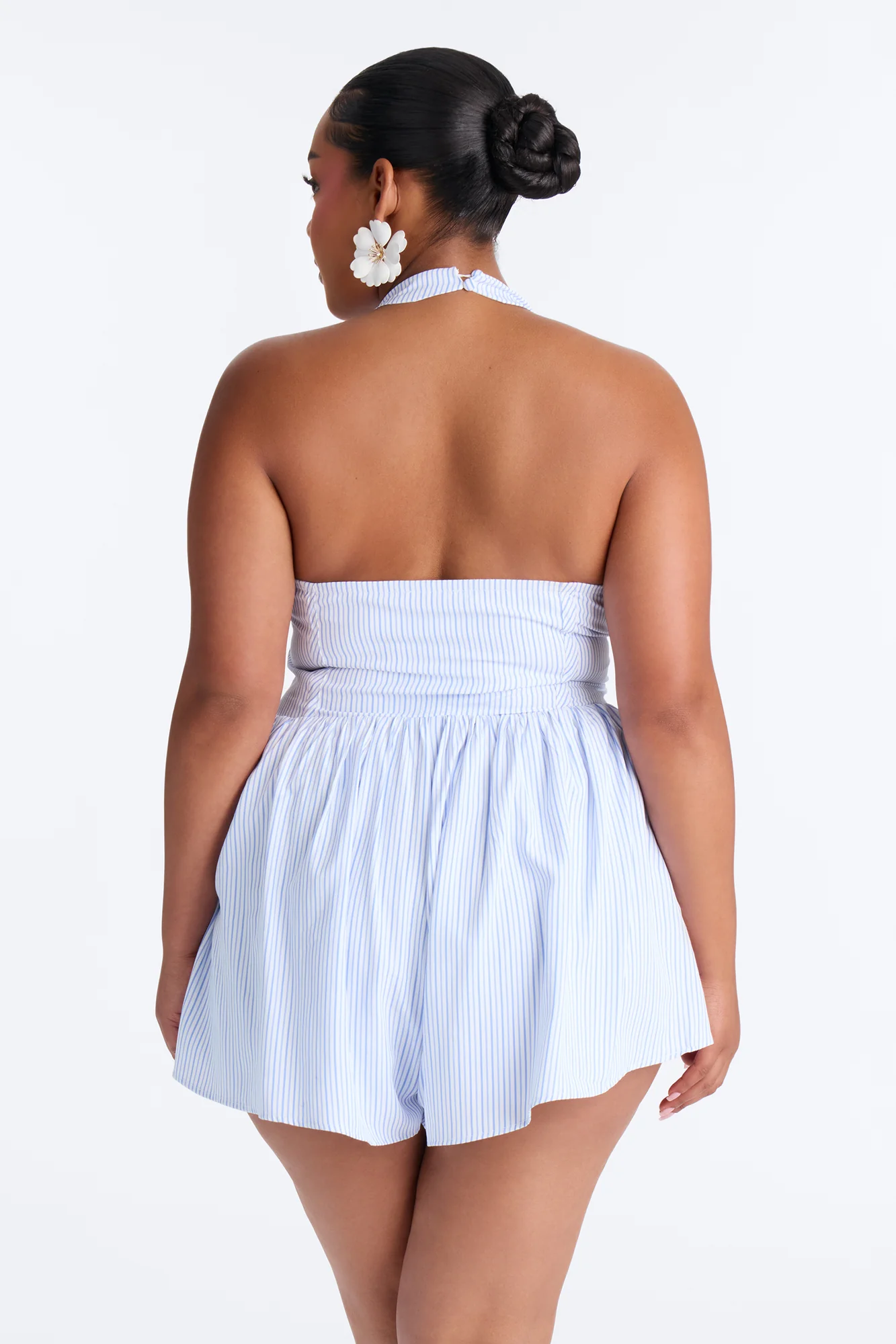 Picnic Daydream Striped Romper - Blue - Image 8