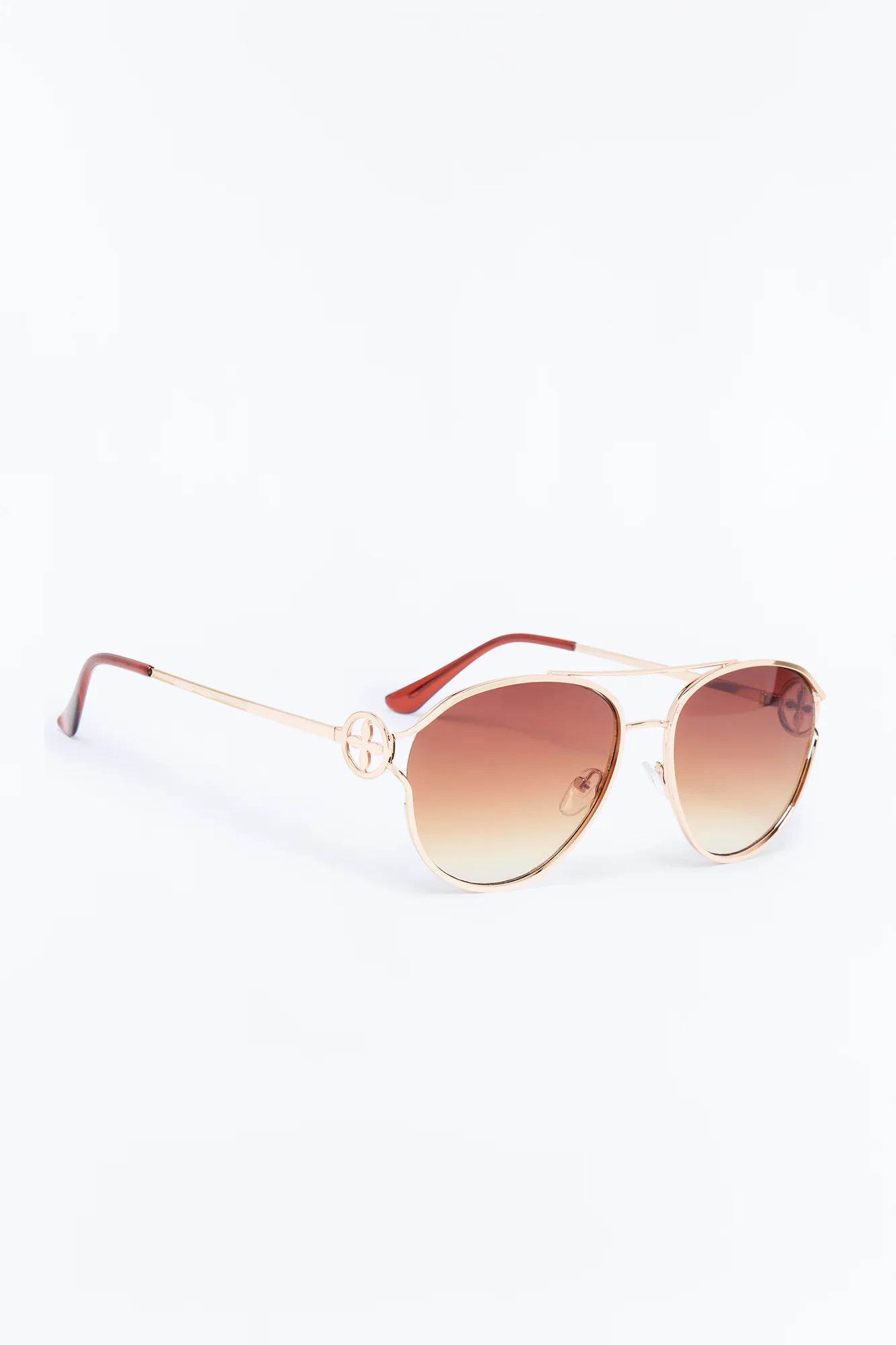 Pilots Cabin Sunglasses - Gold/Brown - Image 4