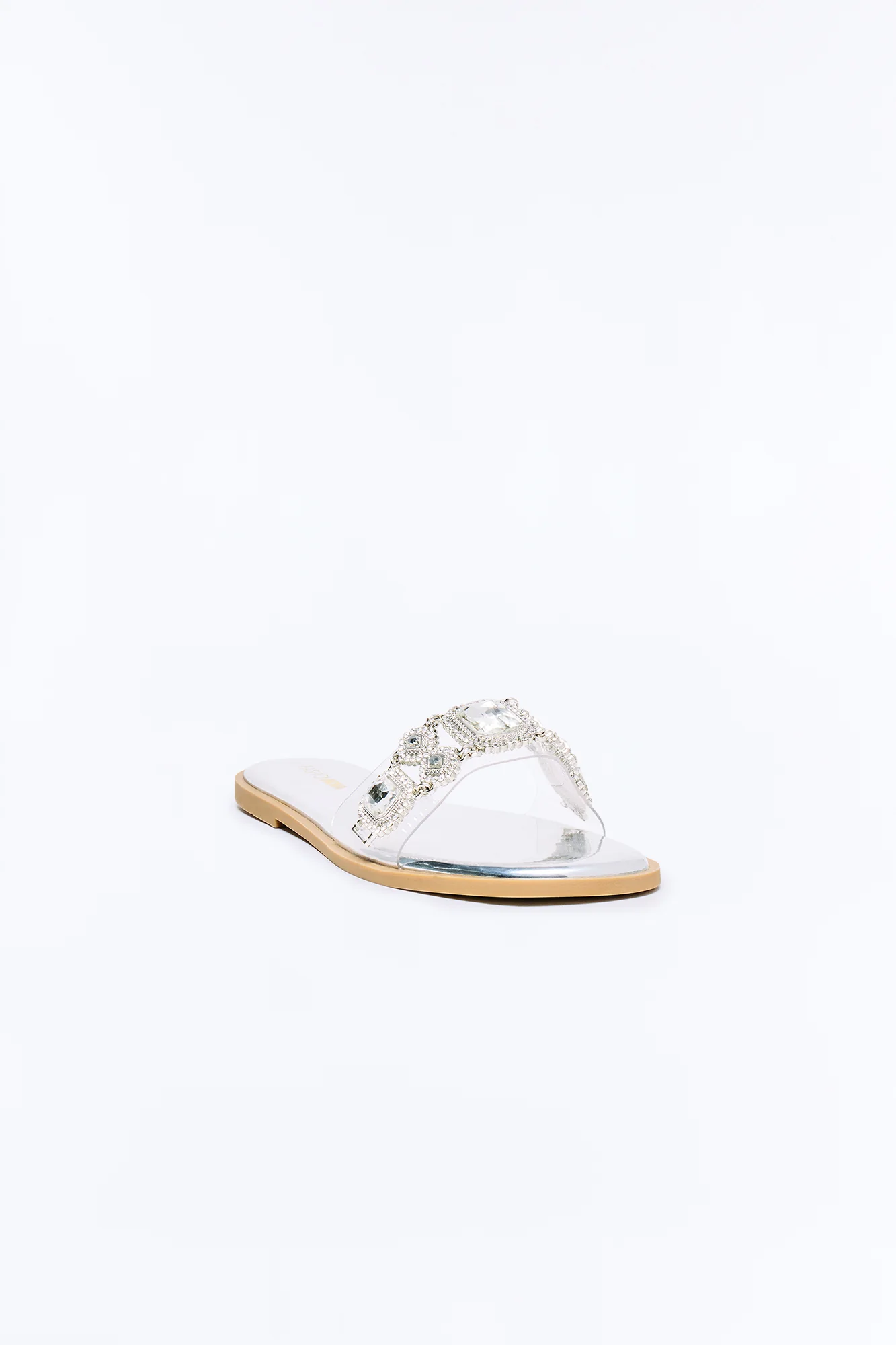 Pizzazz Jewel Rhinestone Sandals - Silver - Image 2