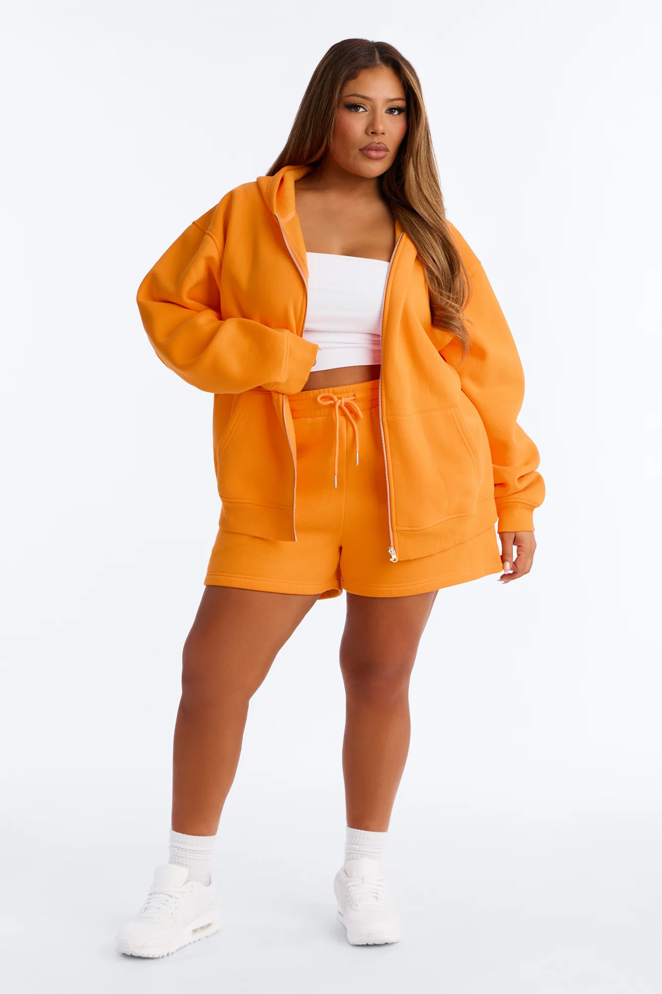 Play No Games Sweatshirt Zip Up - Orange - Image 6