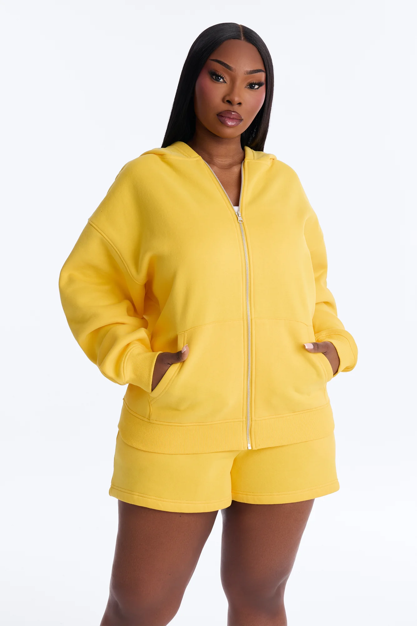 Play No Games Sweatshirt Zip Up - Yellow - Image 7