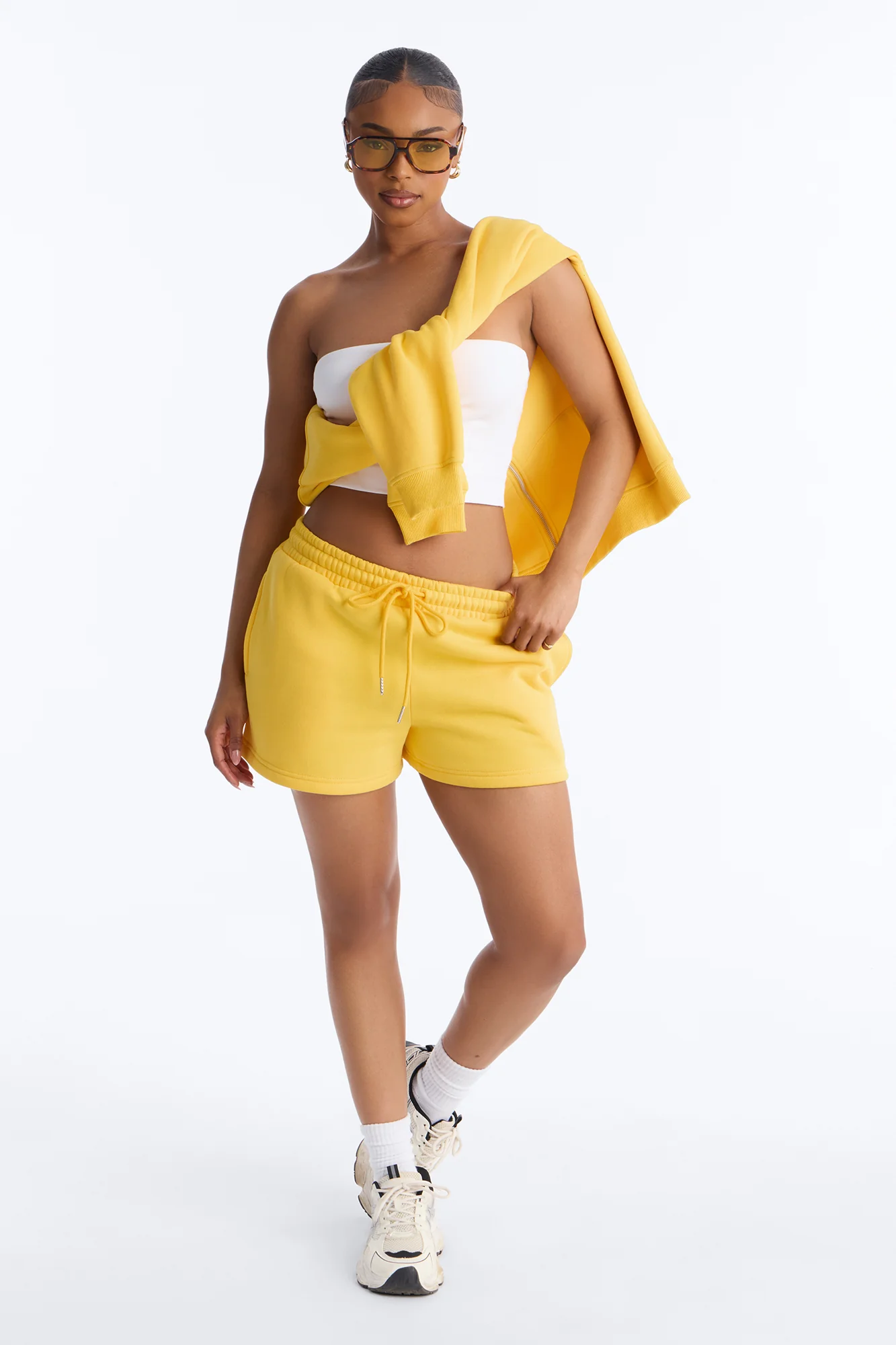 Play No Games Sweatshorts - Yellow