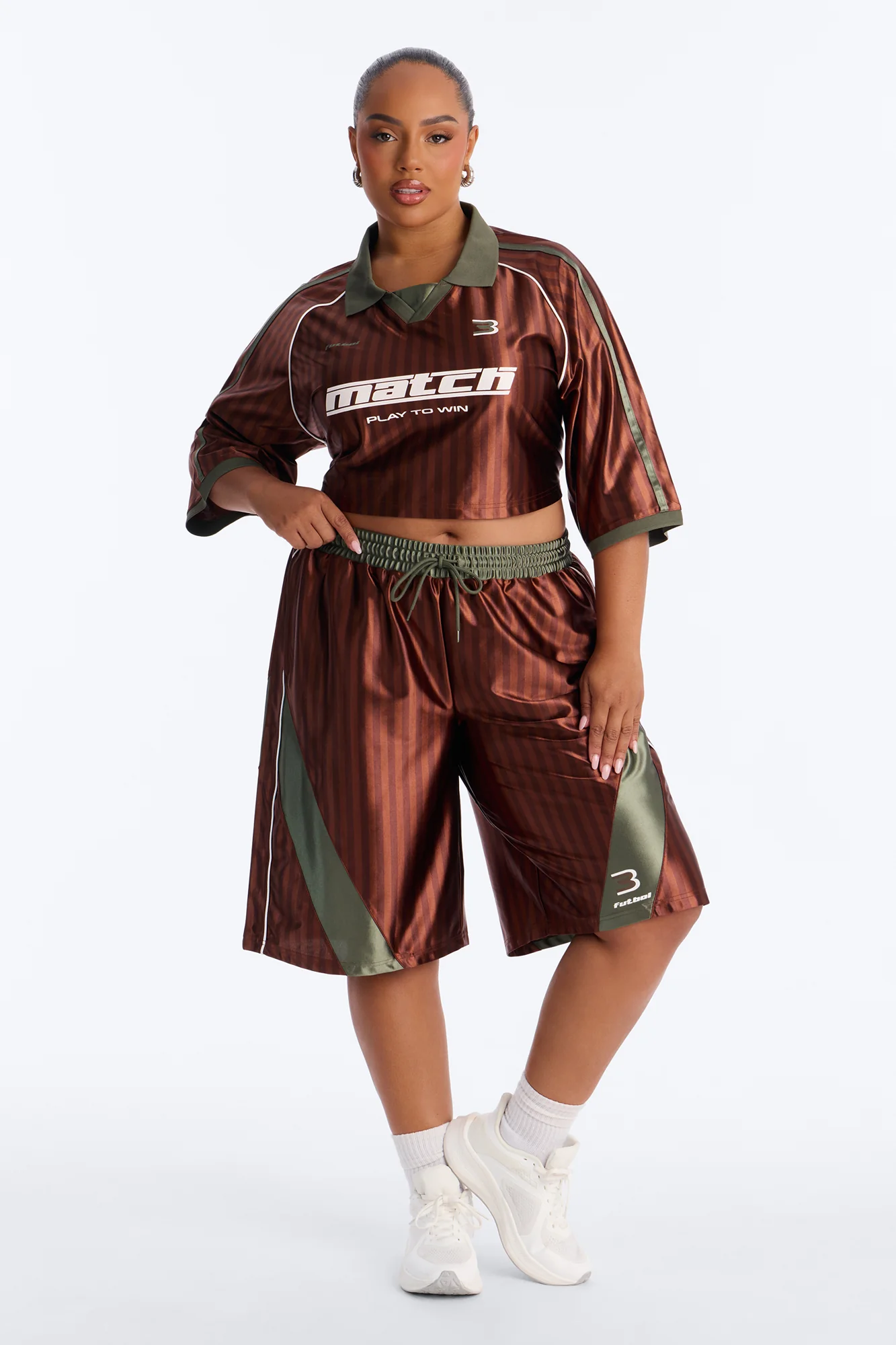 Play To Win Jort Set - Brown/combo - Image 5