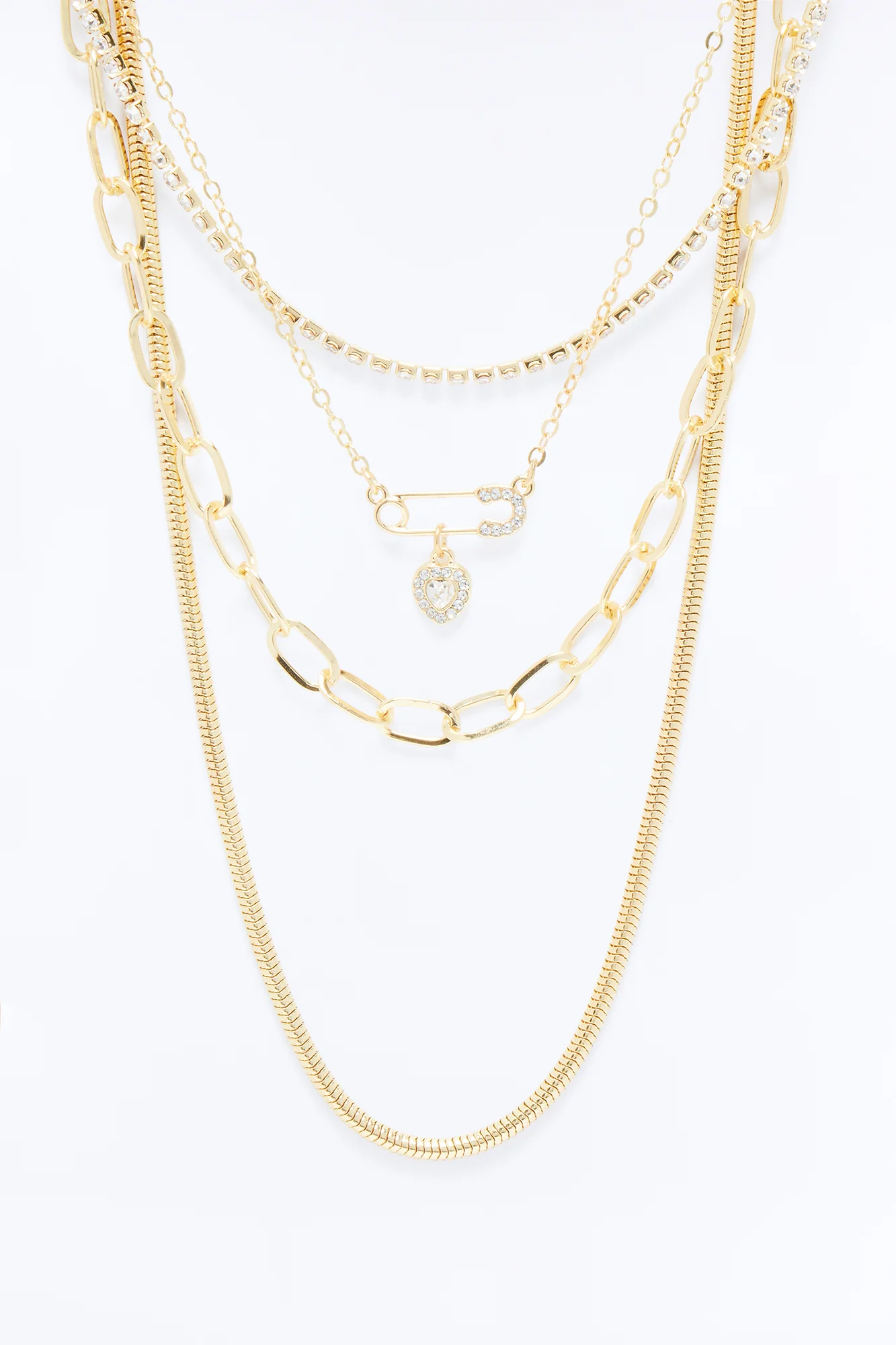Playing For Keeps Layered Necklace - Gold - Image 3