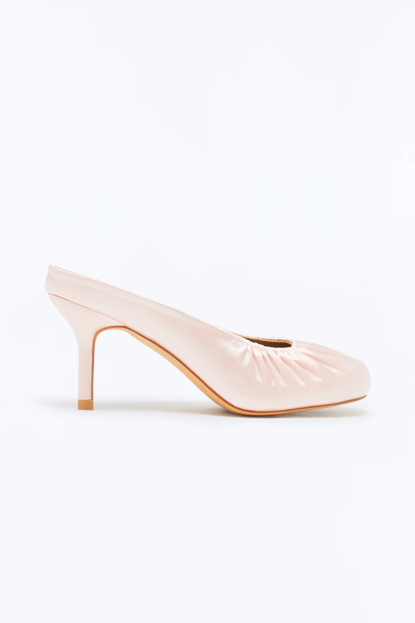 Pointe Ballet Satin Pumps - Blush