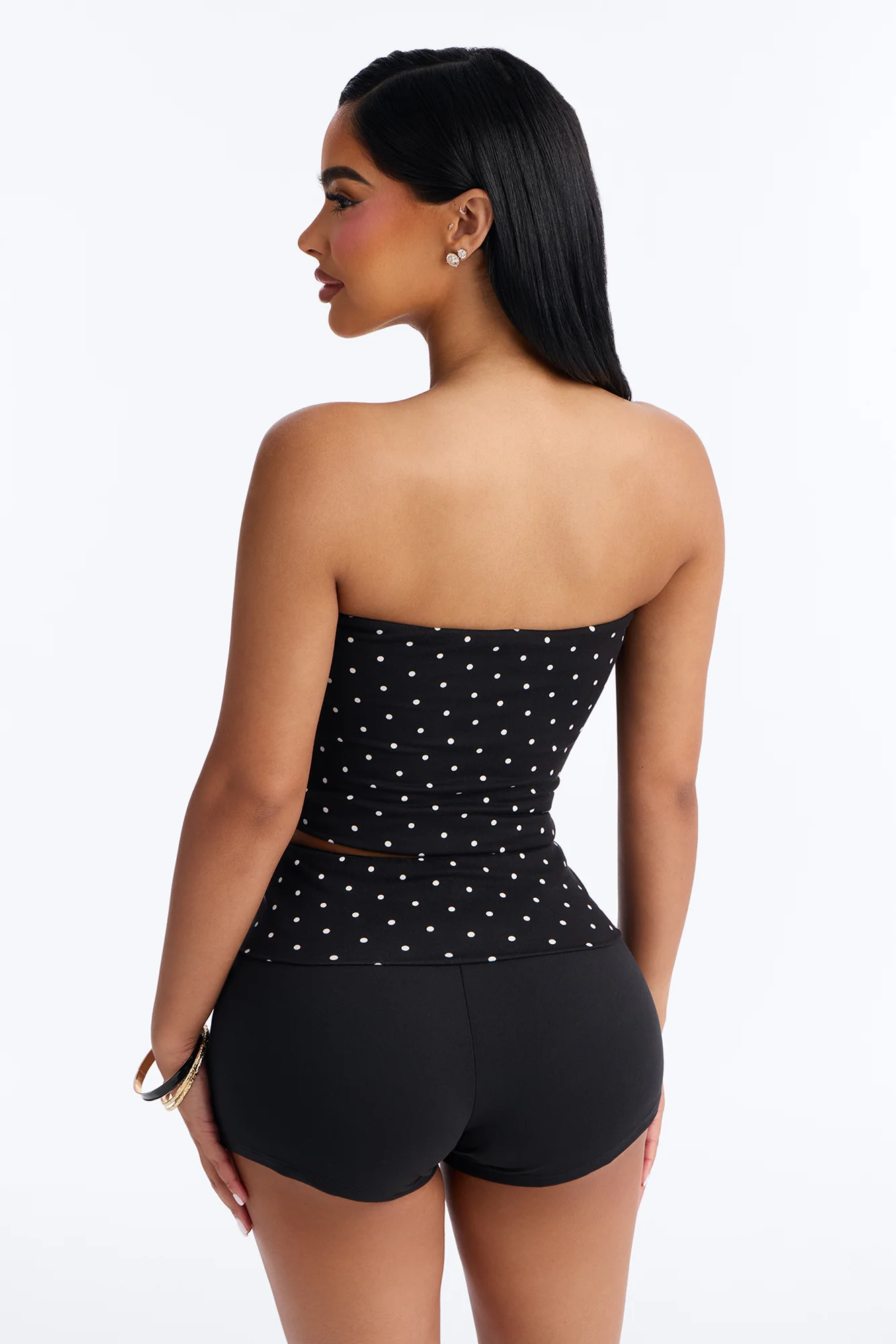 Polka Dot Cutie Reversible Short Set - Black - Image 4