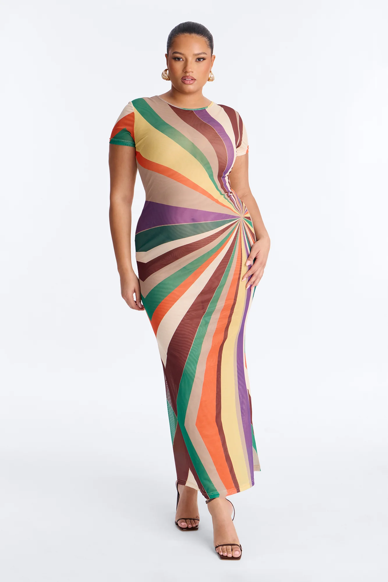 Poolside Babe Mesh Maxi Dress - MultiColor - Image 5