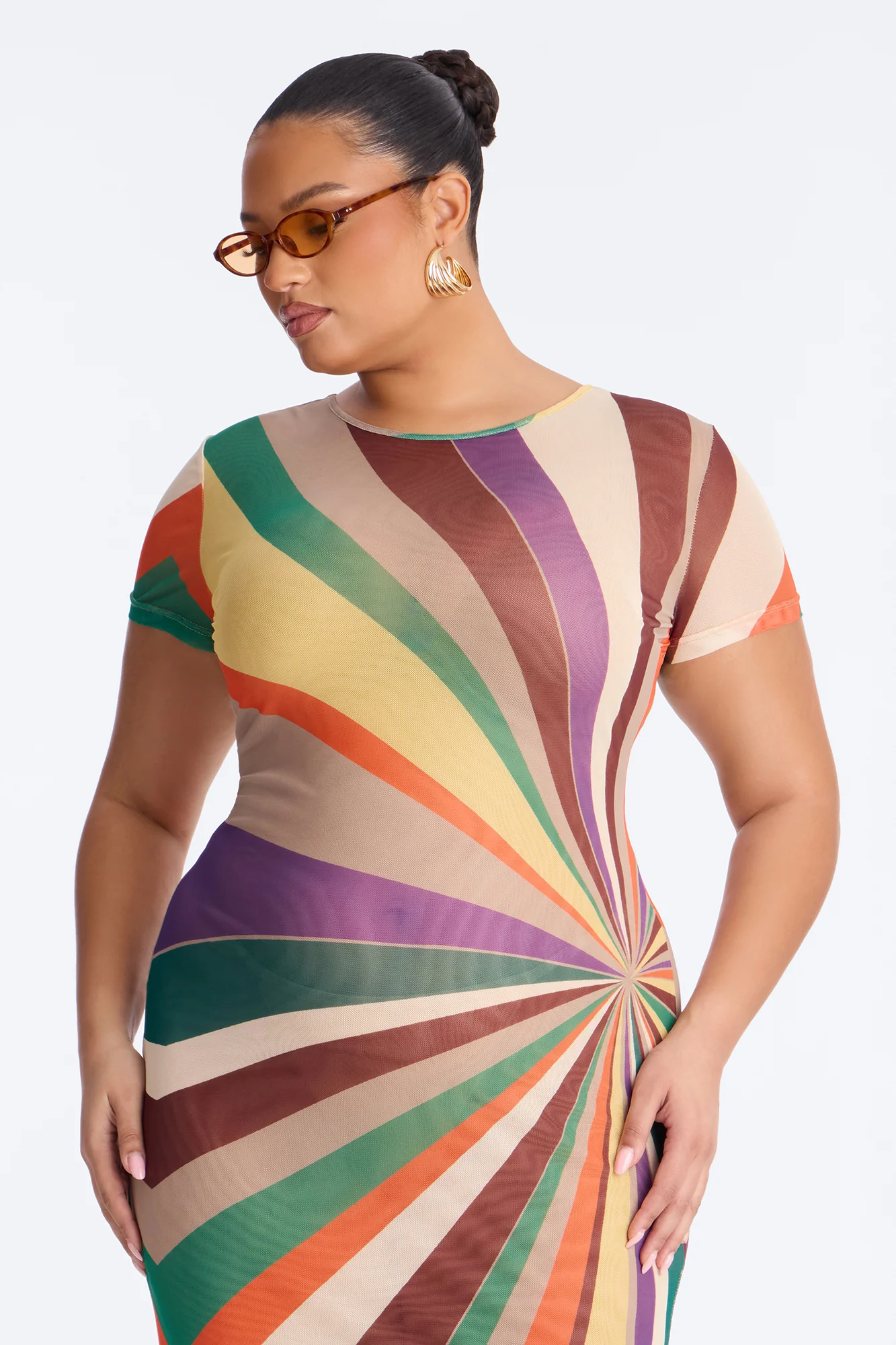 Poolside Babe Mesh Maxi Dress - MultiColor - Image 6