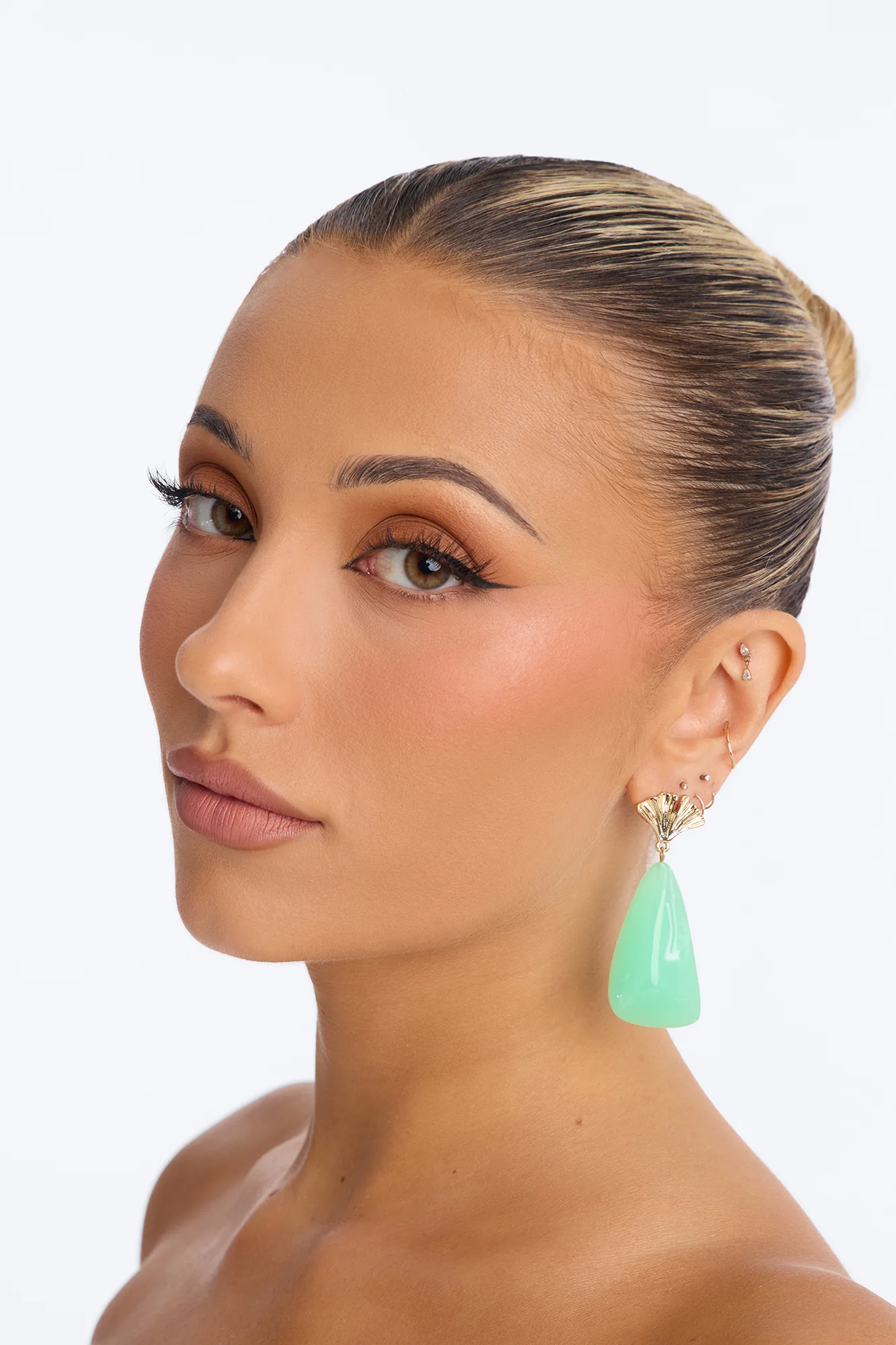 Poolside Drip Earrings - Mint - Image 2