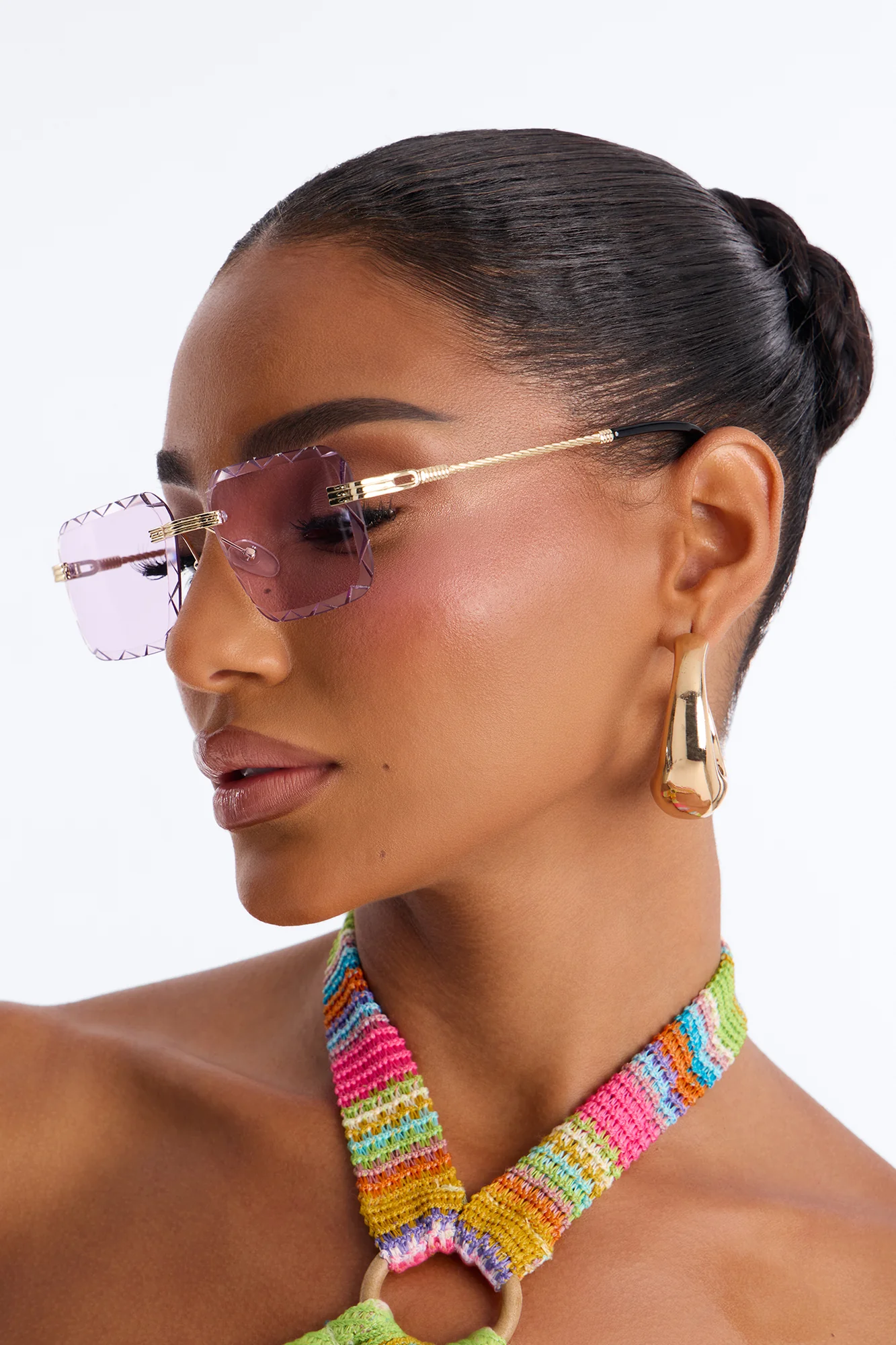 Poolside Pop Sunglasses - Purple - Image 2