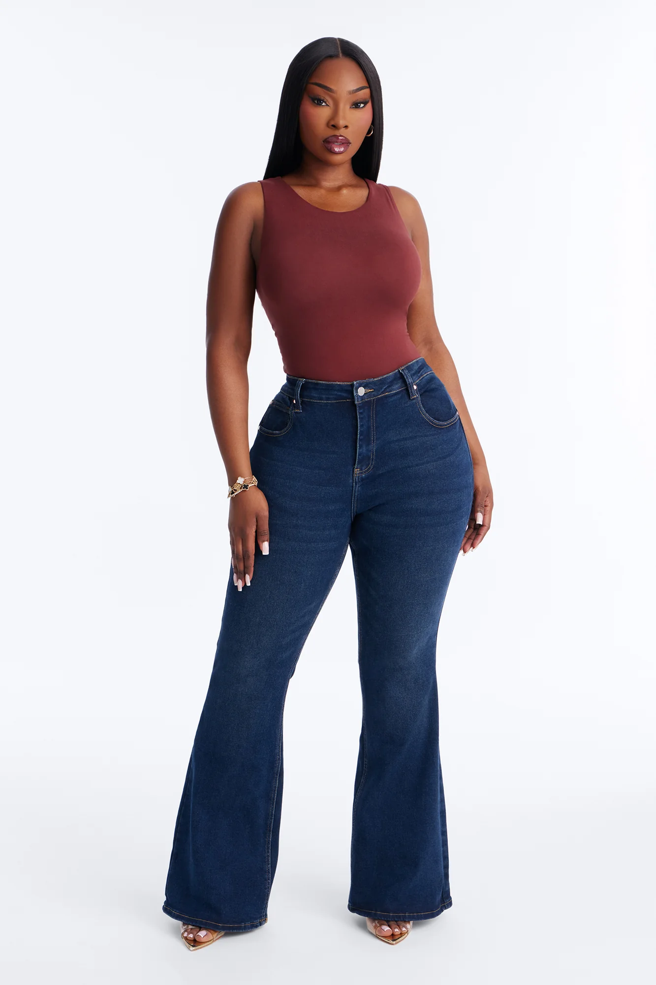 Poppy Sleeveless Bodysuit - Wine - Image 6