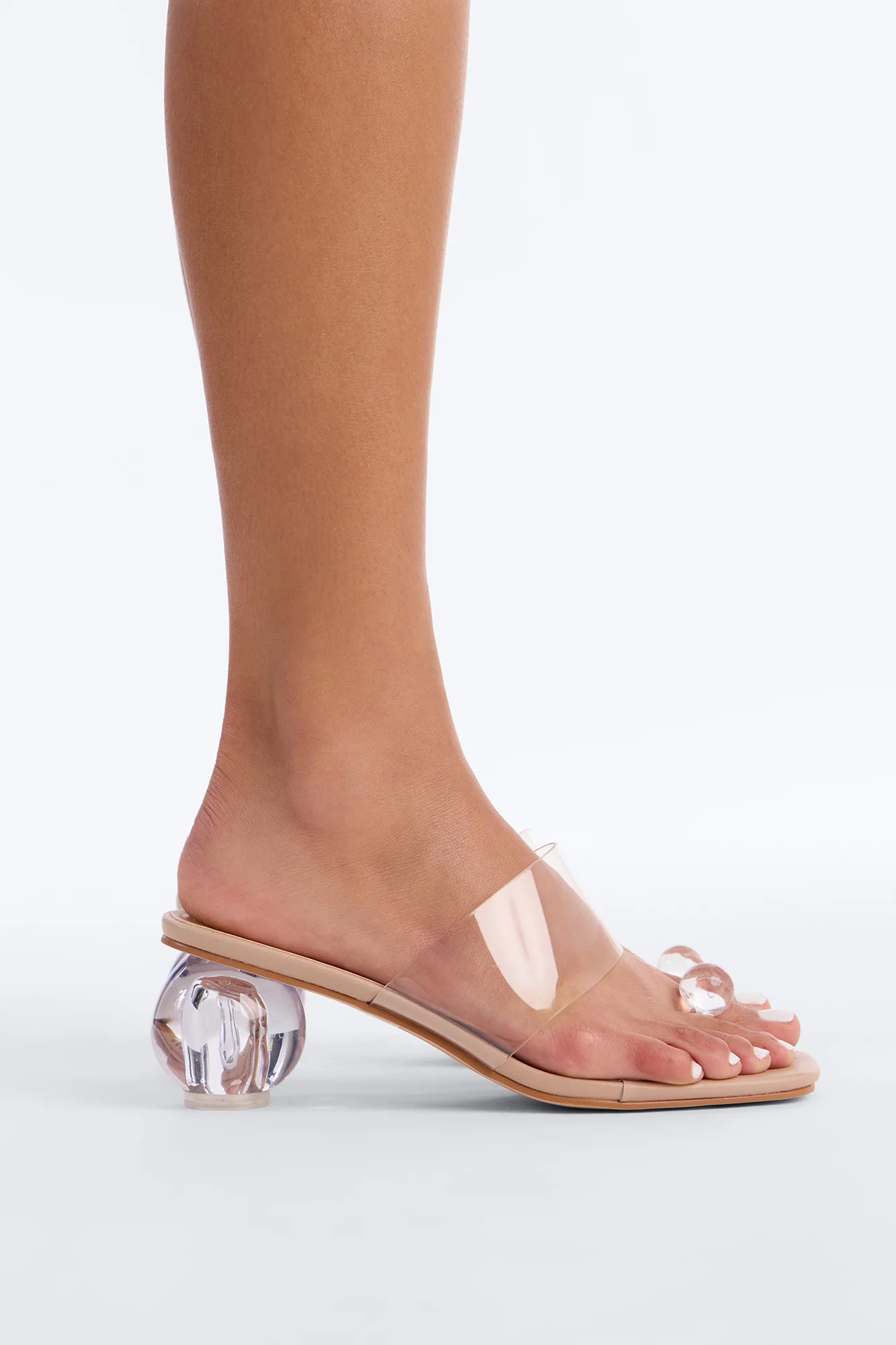 Popular Toe Ring Novelty Heels - Clear - Image 3