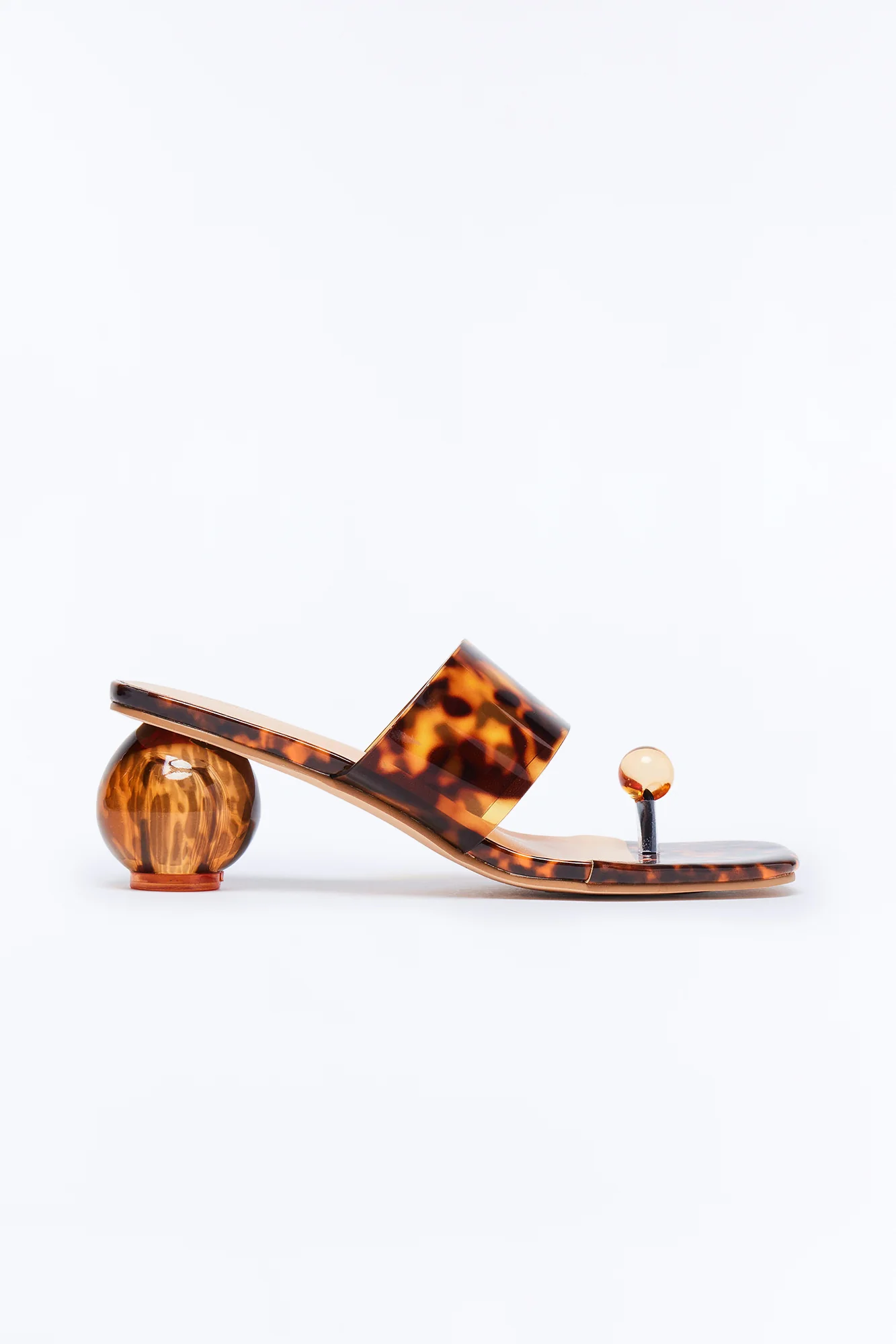 Popular Toe Ring Novelty Heels - Tortoise