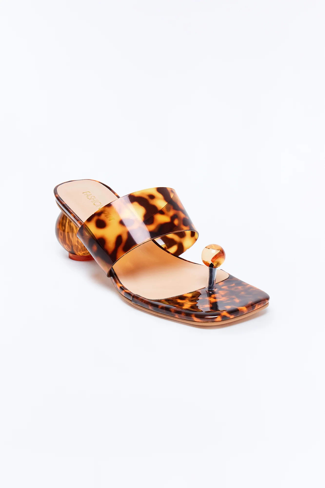 Popular Toe Ring Novelty Heels - Tortoise - Image 2