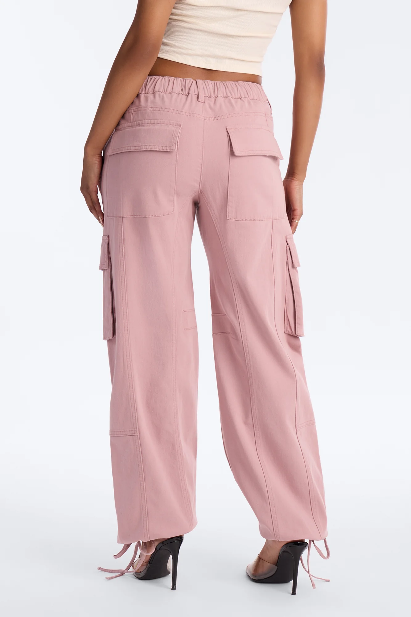 Portland Washed Cargo Pant - Blush - Image 3