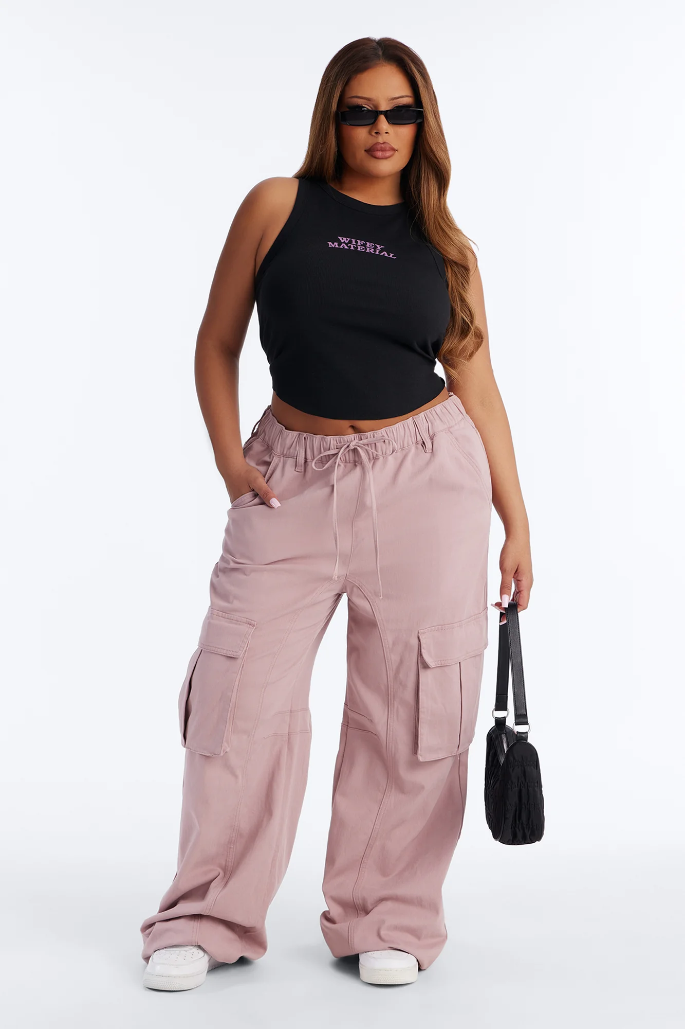 Portland Washed Cargo Pant - Blush - Image 4