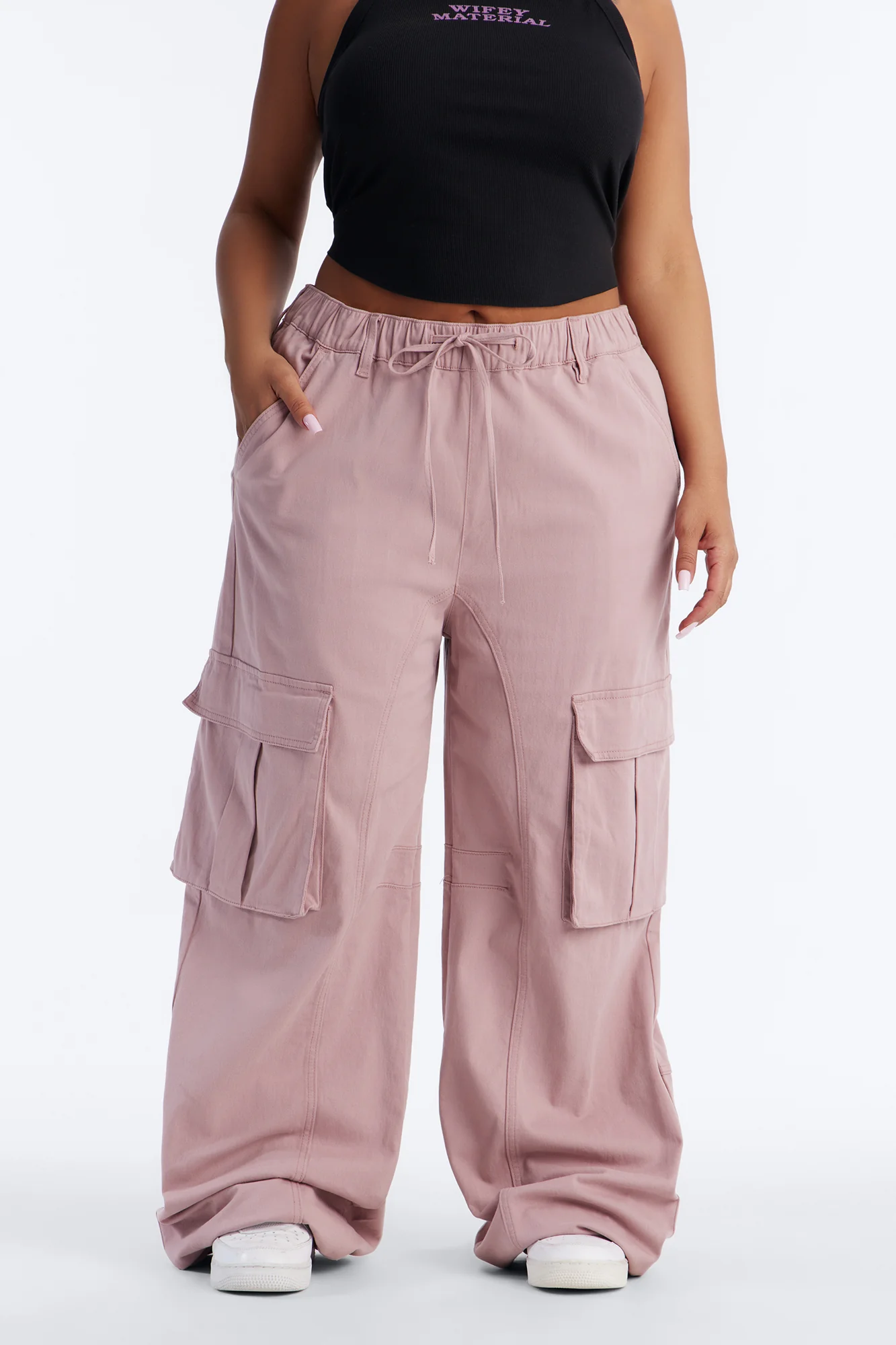 Portland Washed Cargo Pant - Blush - Image 5