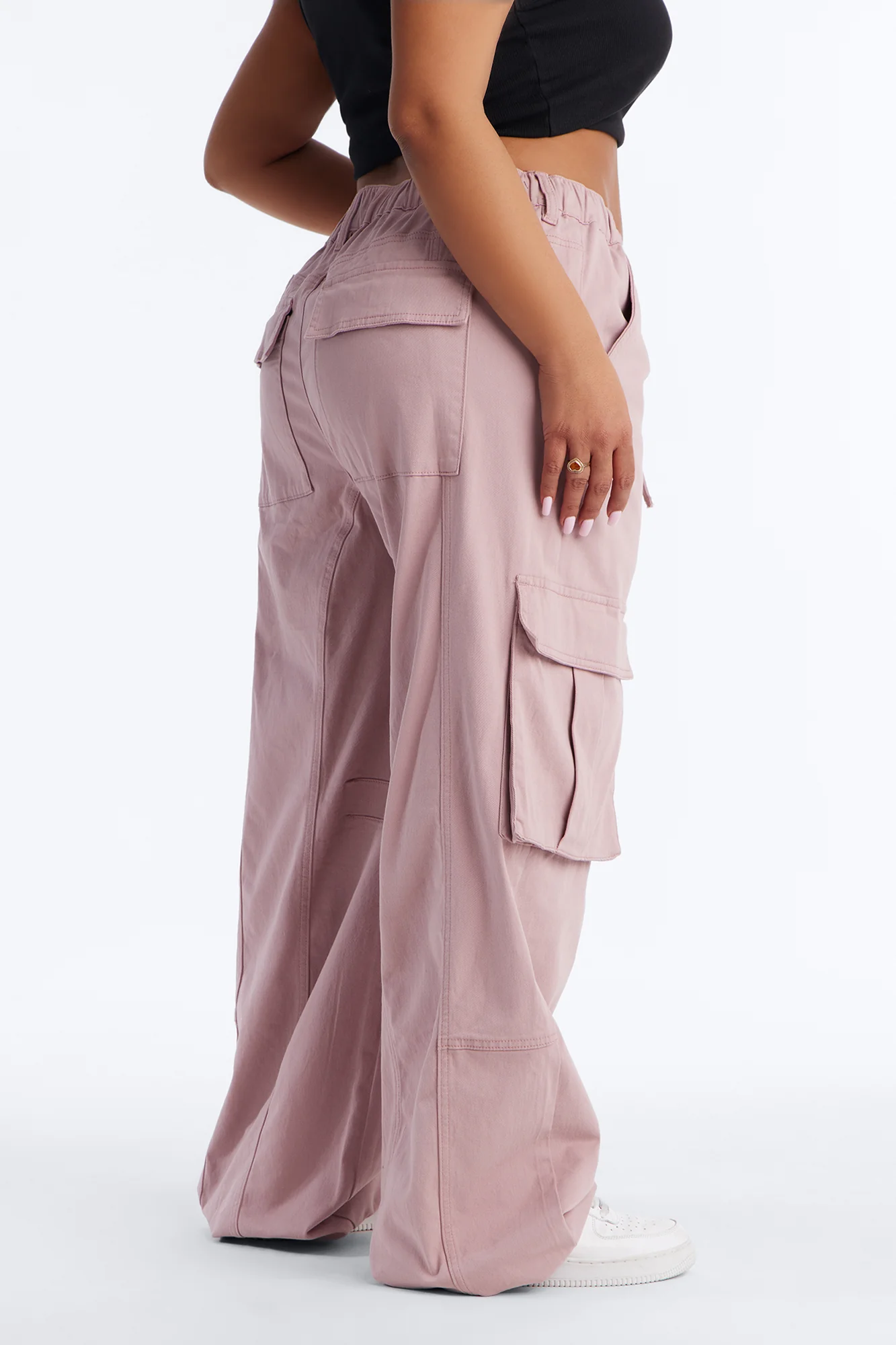 Portland Washed Cargo Pant - Blush - Image 8