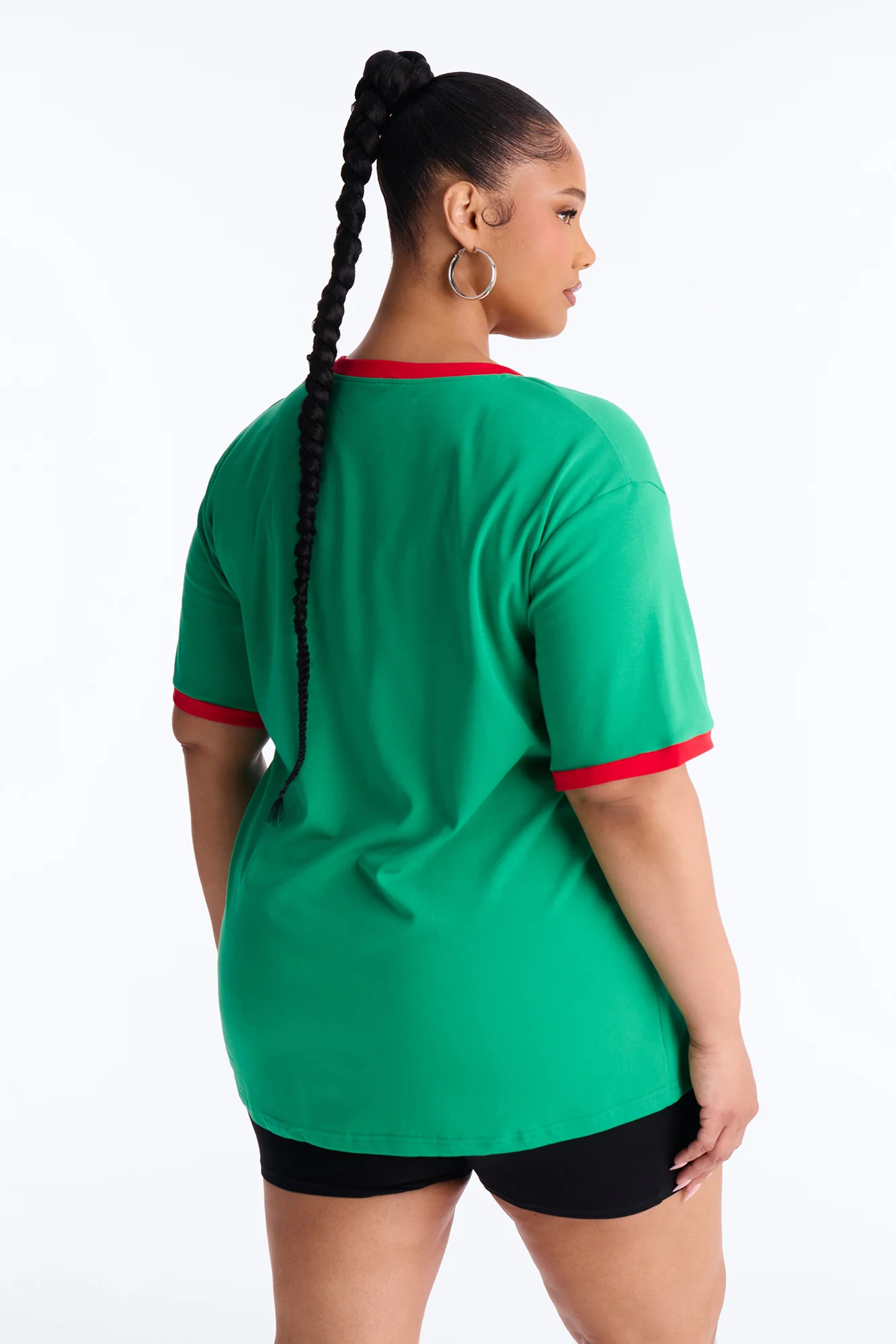Portugal Oversized Ringer Tee - Green - Image 8