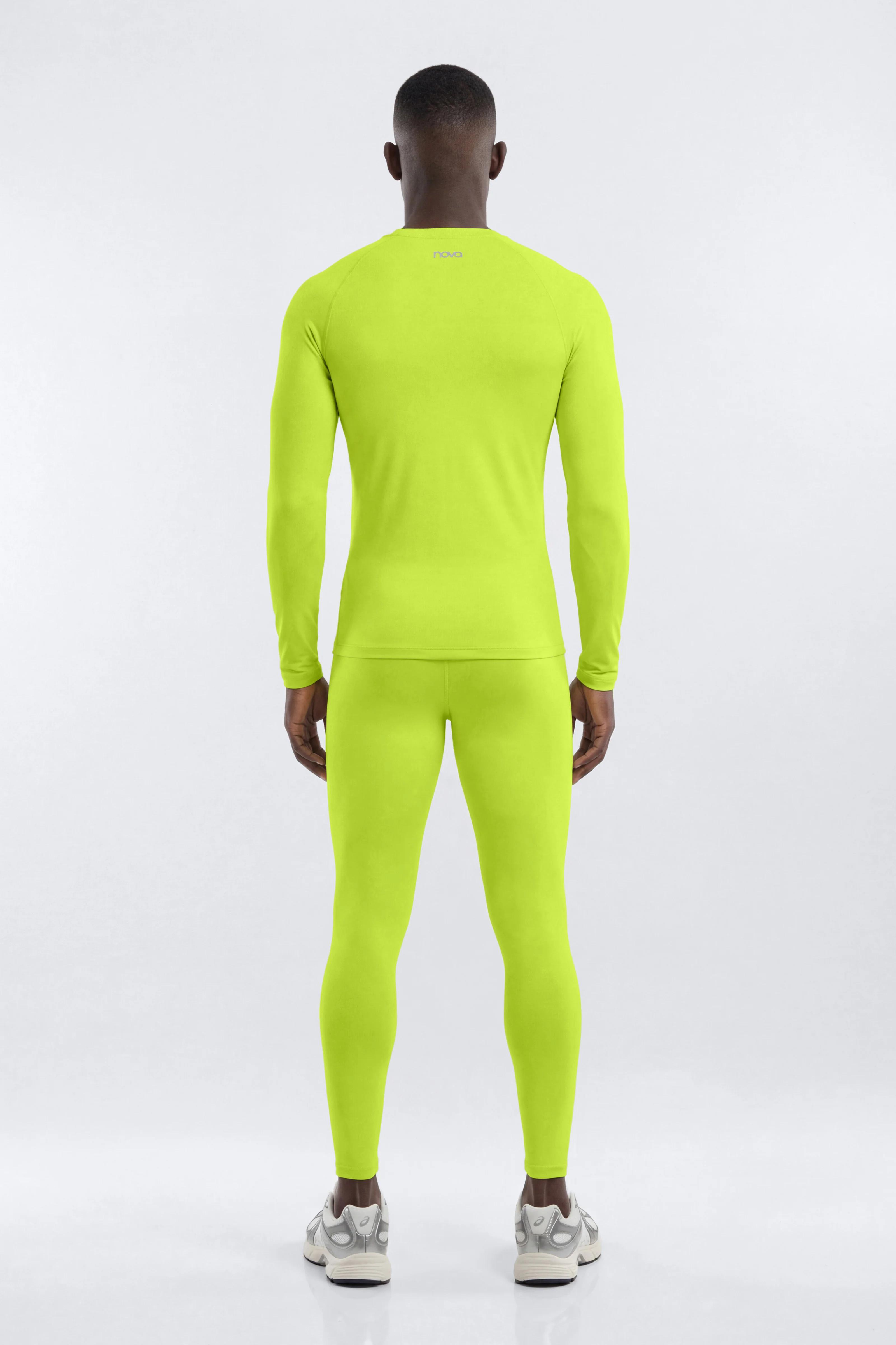 PowerFlex™ Compression Long Sleeve Top - Neon Yellow - Image 4
