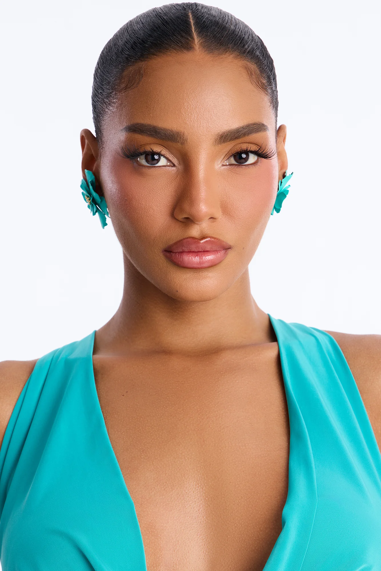 Prettiest Stem Drop Earrings - Blue - Image 2