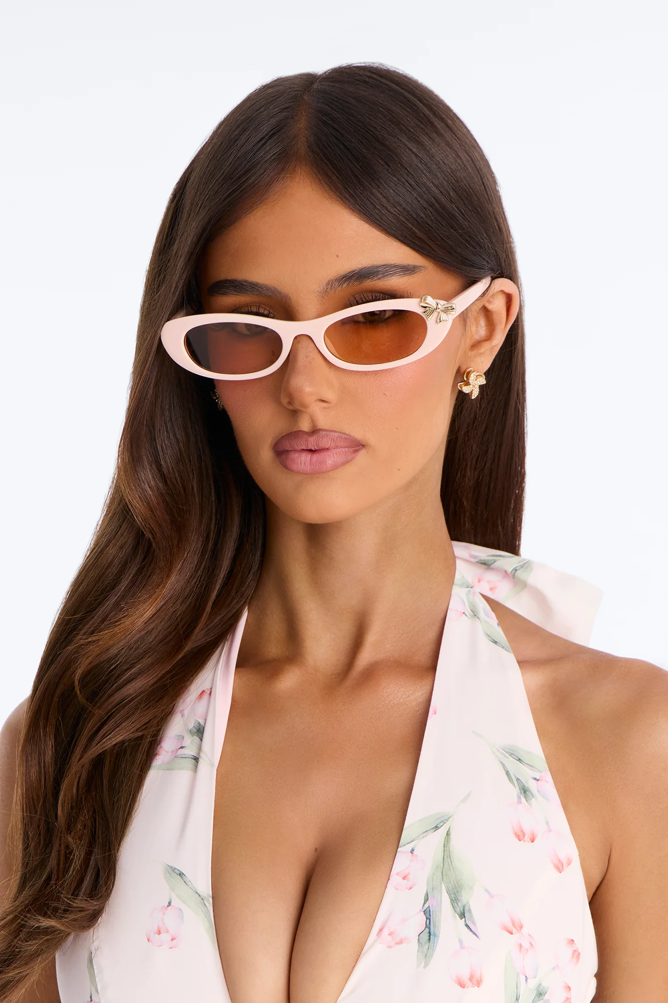 Pretty In Bow Sunglasses - Pink