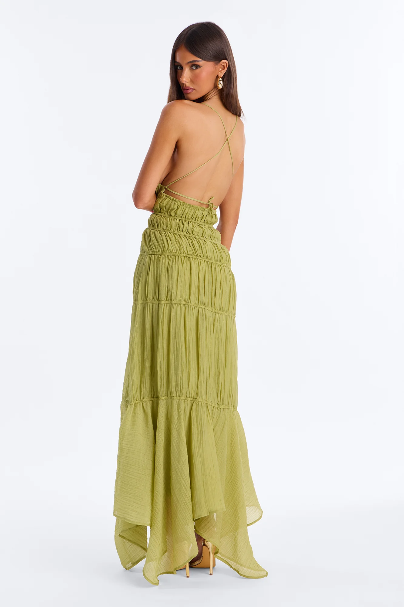 Pretty With Purpose Maxi Dress - Green - Image 4