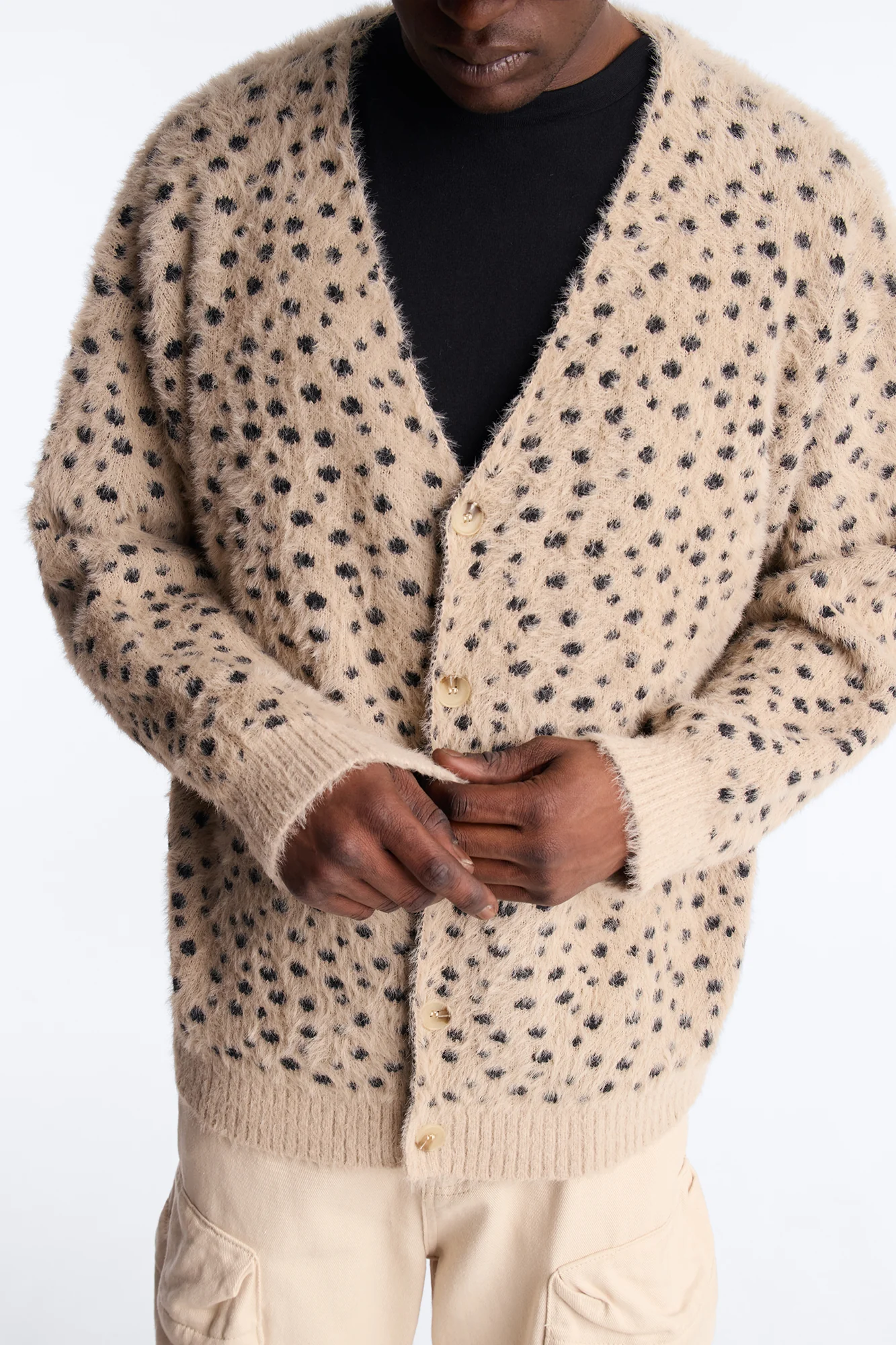 Primal Instinct Cheetah Cardigan - Tan - Image 4