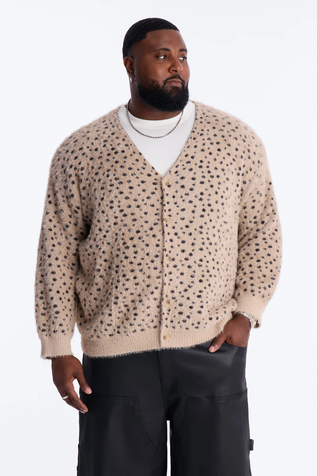 Primal Instinct Cheetah Cardigan - Tan - Image 6