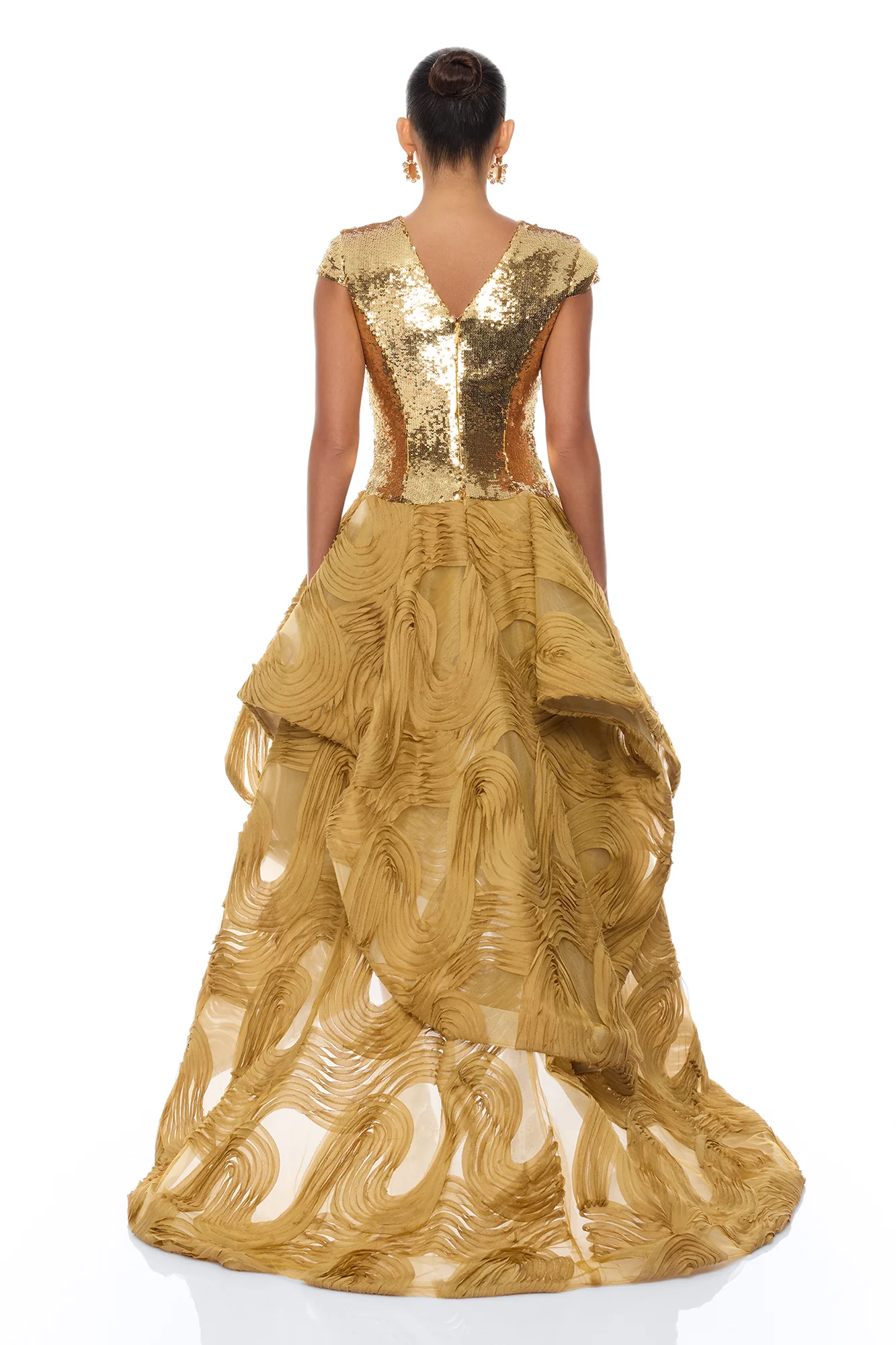 Prized Possession Sequin Mini Dress - Gold - Image 4